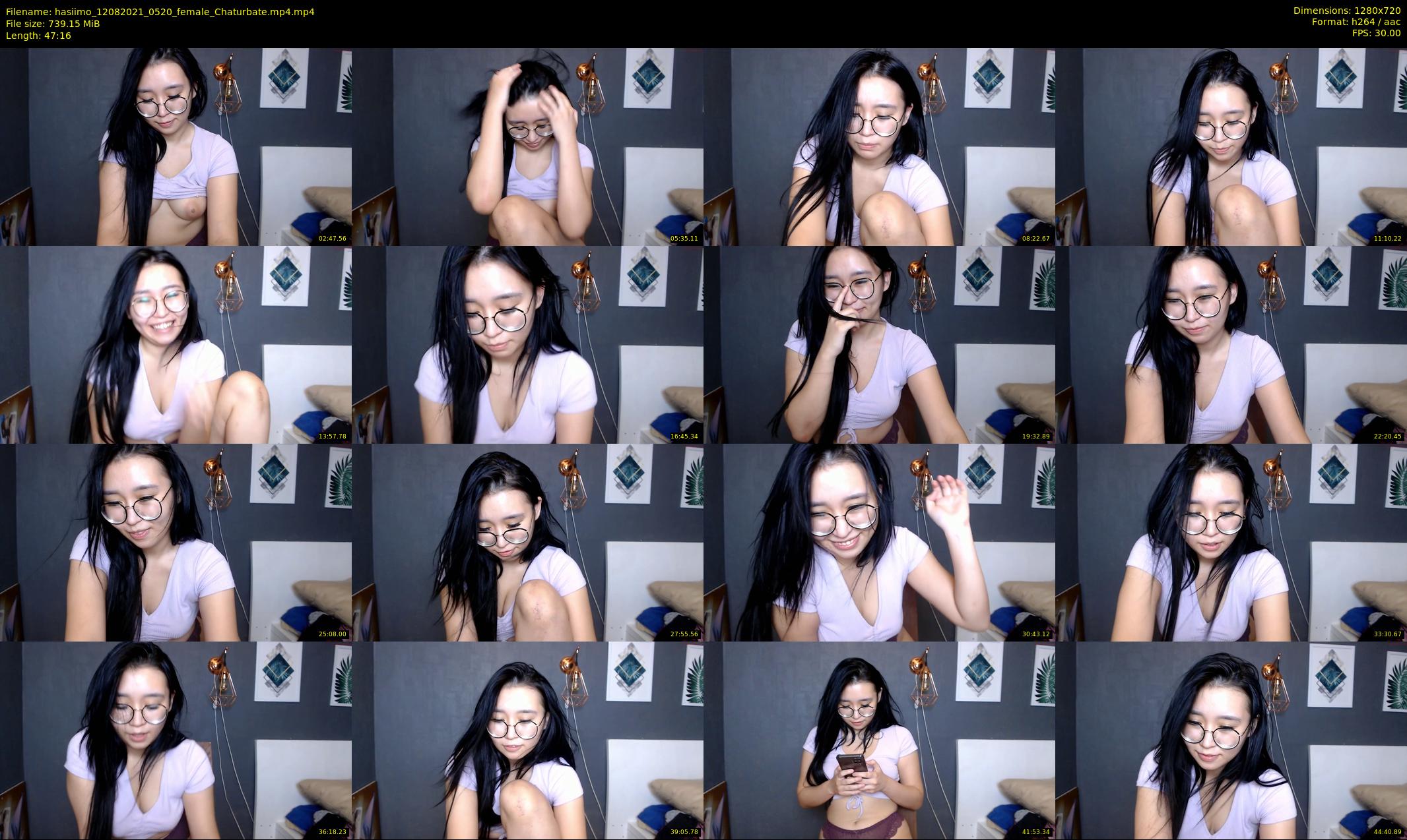 hasiimo — 48 minute Chaturbate female cam show recording, 720p, Aug 12, 2021