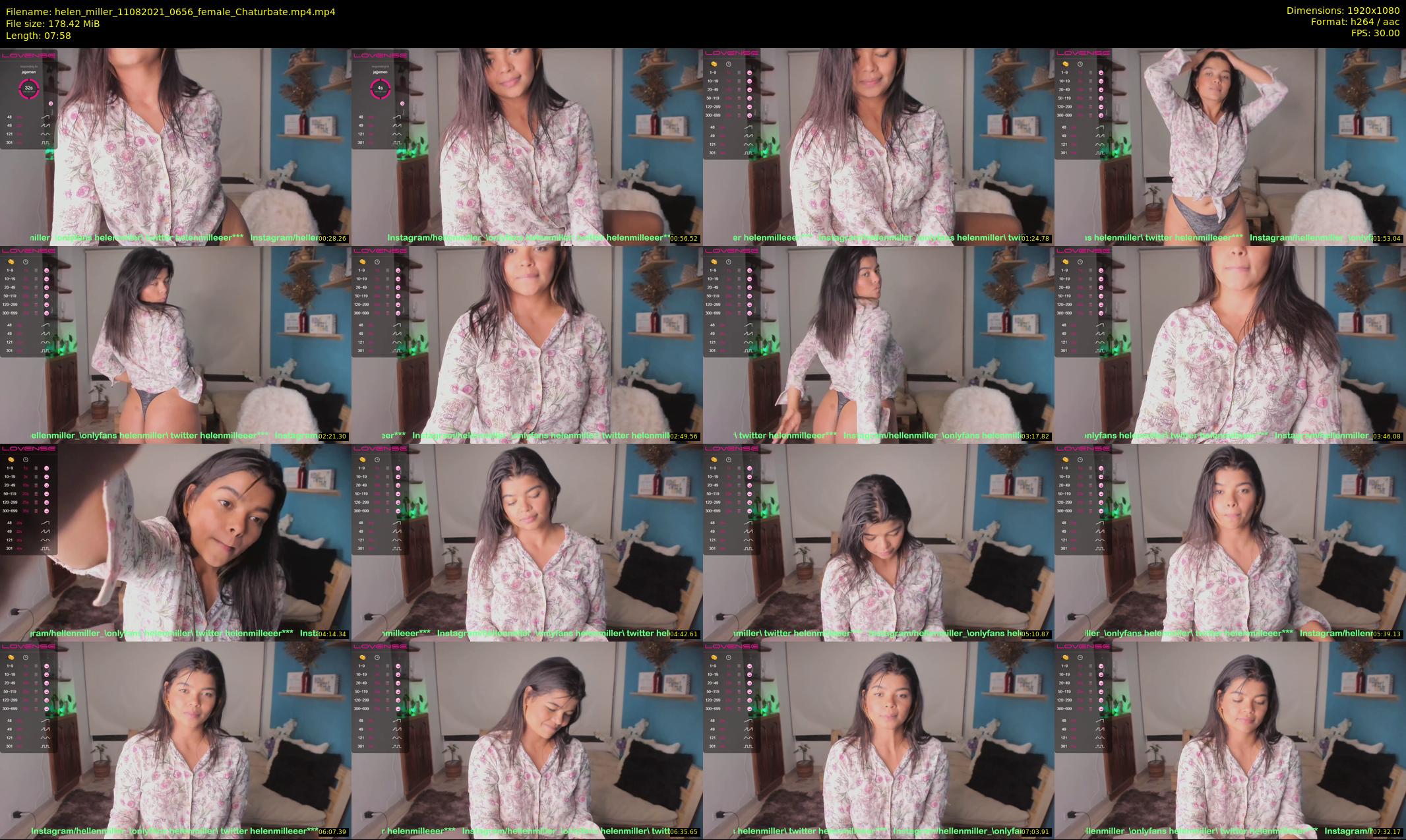 helen_miller — 8 minute Chaturbate female cam show recording, 1080p, Aug 11, 2021