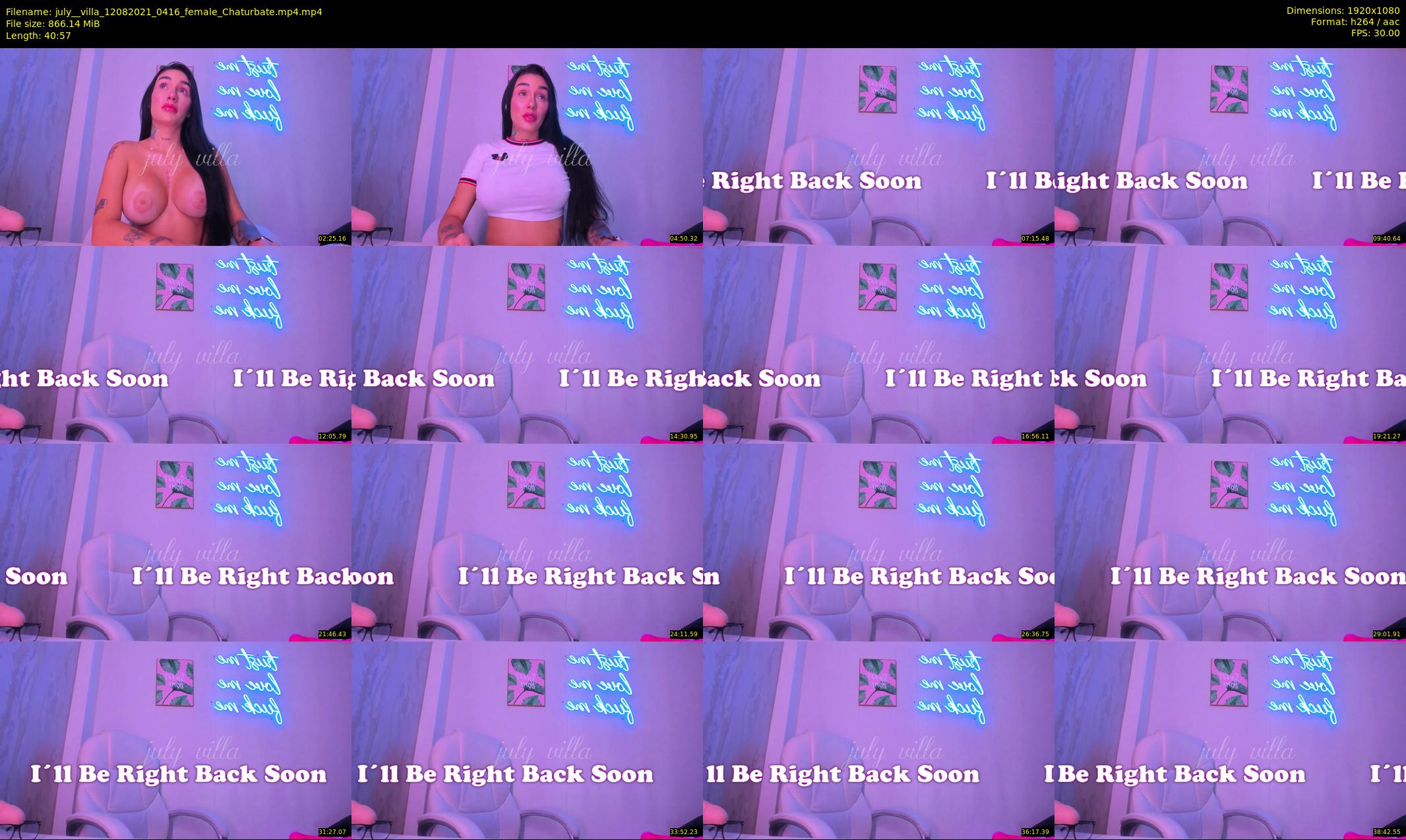 july__villa — 41 minute Chaturbate female cam show recording, 1080p, Aug 12, 2021