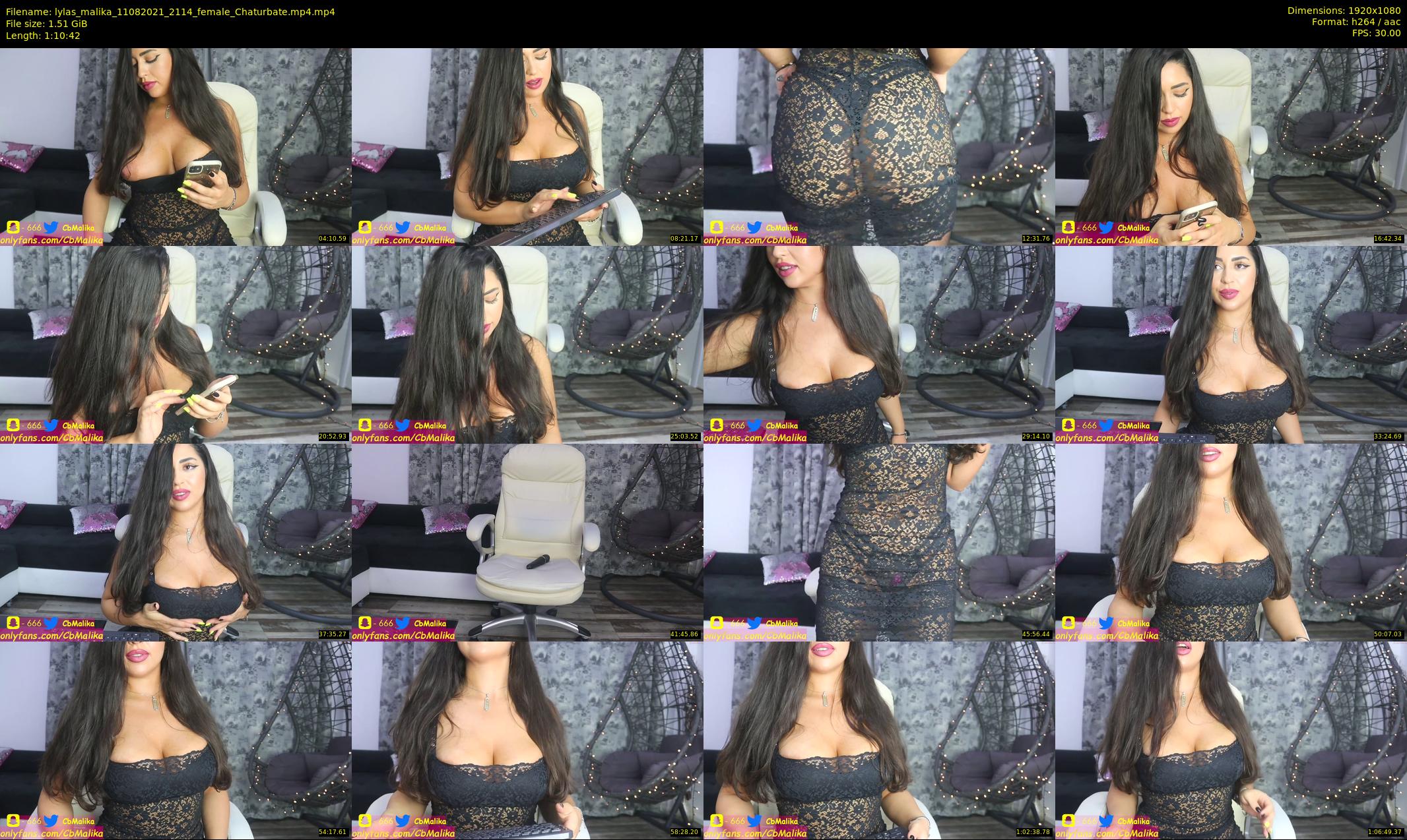 lylas_malika — 71 minute Chaturbate female cam show recording, 1080p, Aug 11, 2021