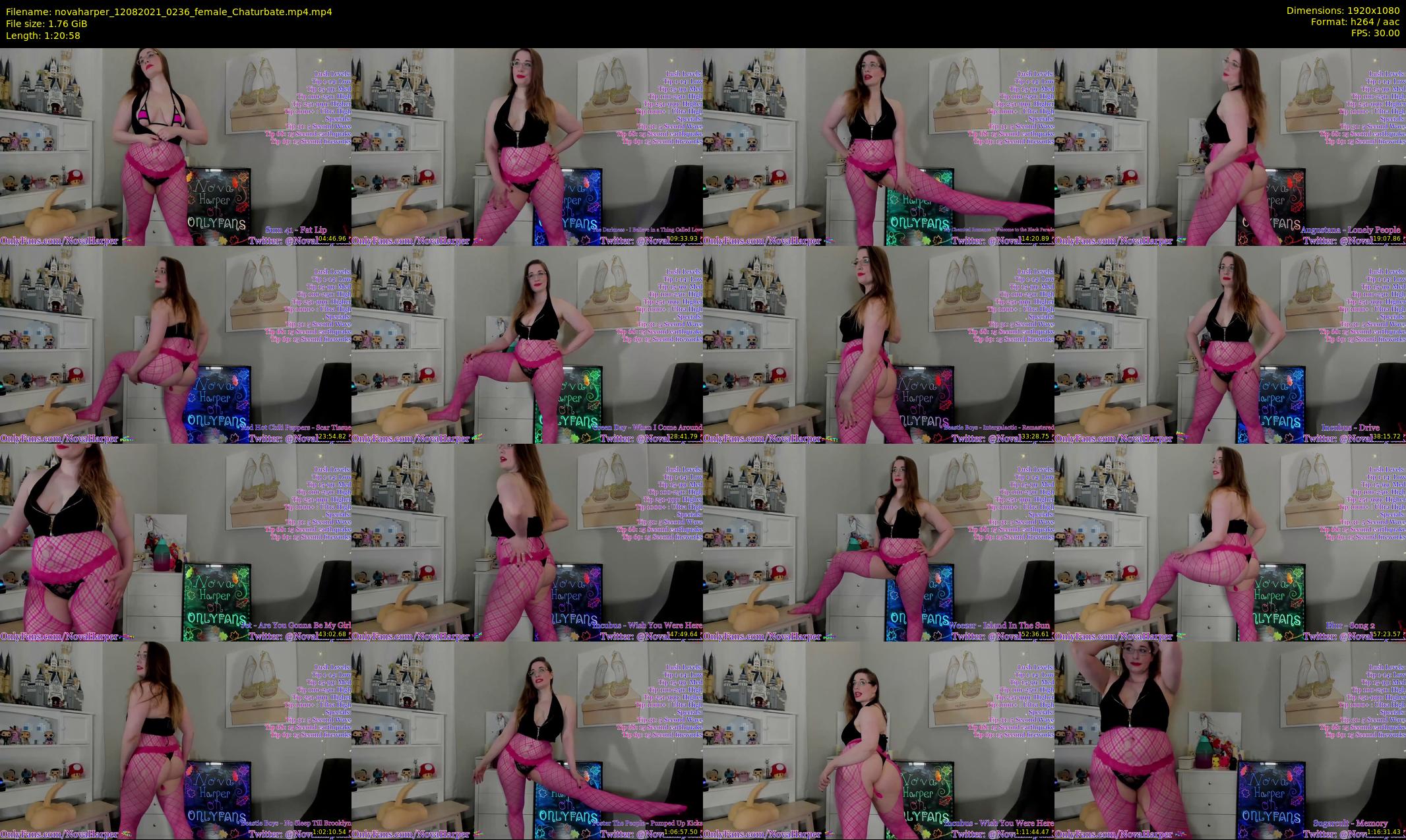 novaharper — 81 minute Chaturbate female cam show recording, 1080p, Aug 12, 2021