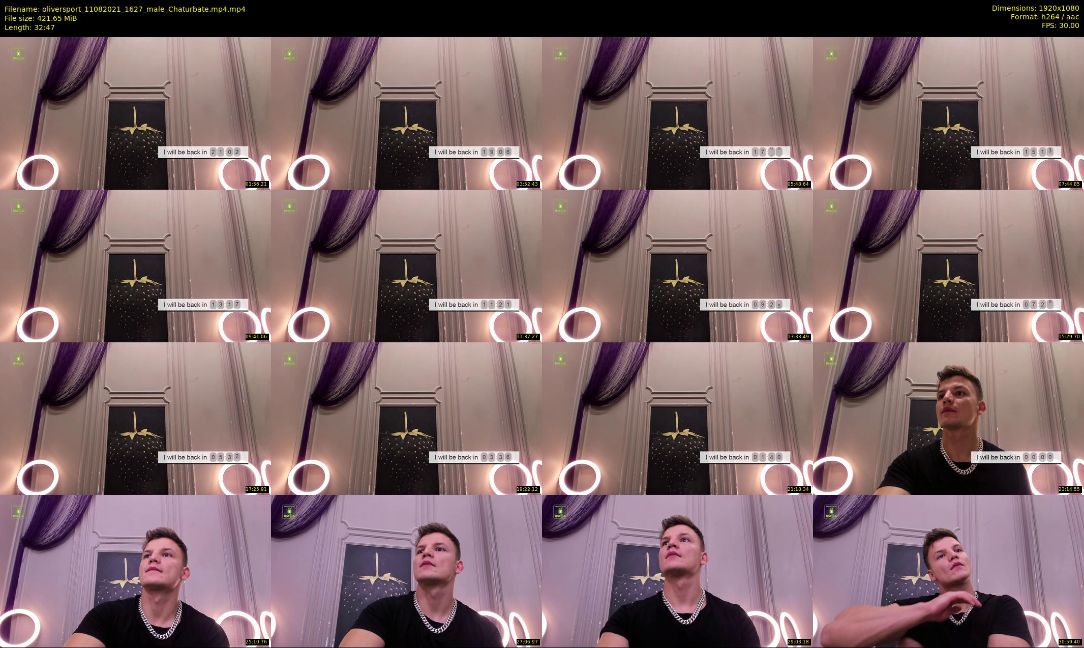 oliversport — 33 minute Chaturbate male cam show recording, 1080p, Aug 11, 2021