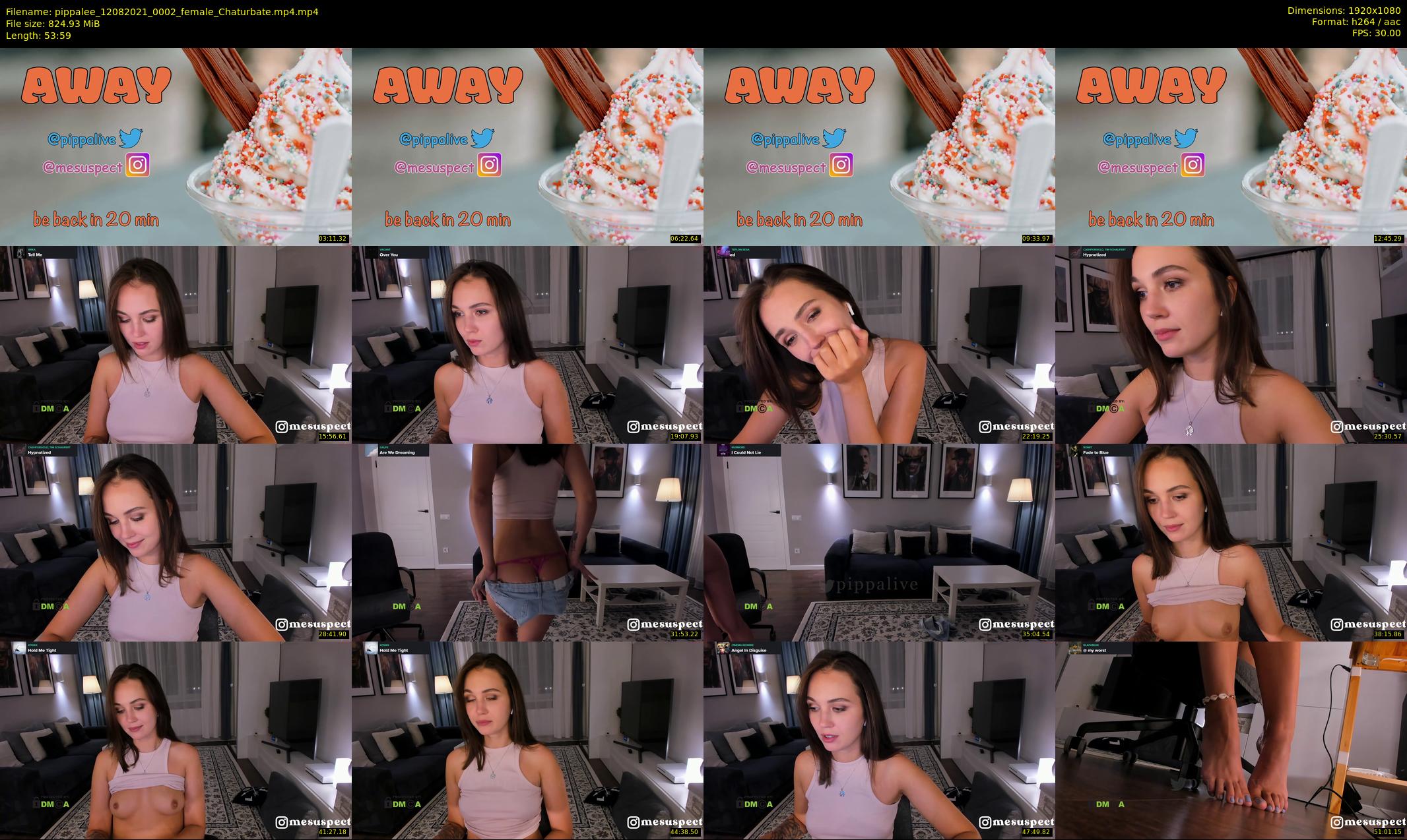 pippalee — 54 minute Chaturbate female cam show recording, 1080p, Aug 12, 2021