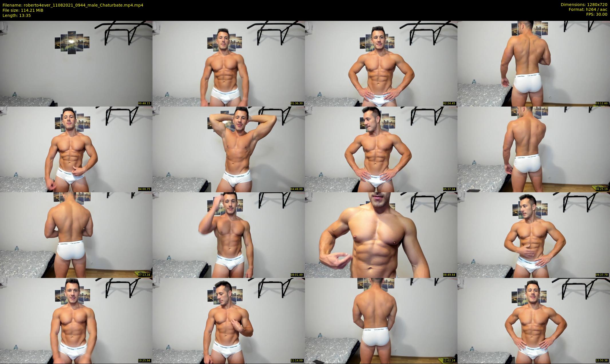 roberto4ever — 14 minute Chaturbate male cam show recording, 720p, Aug 11, 2021