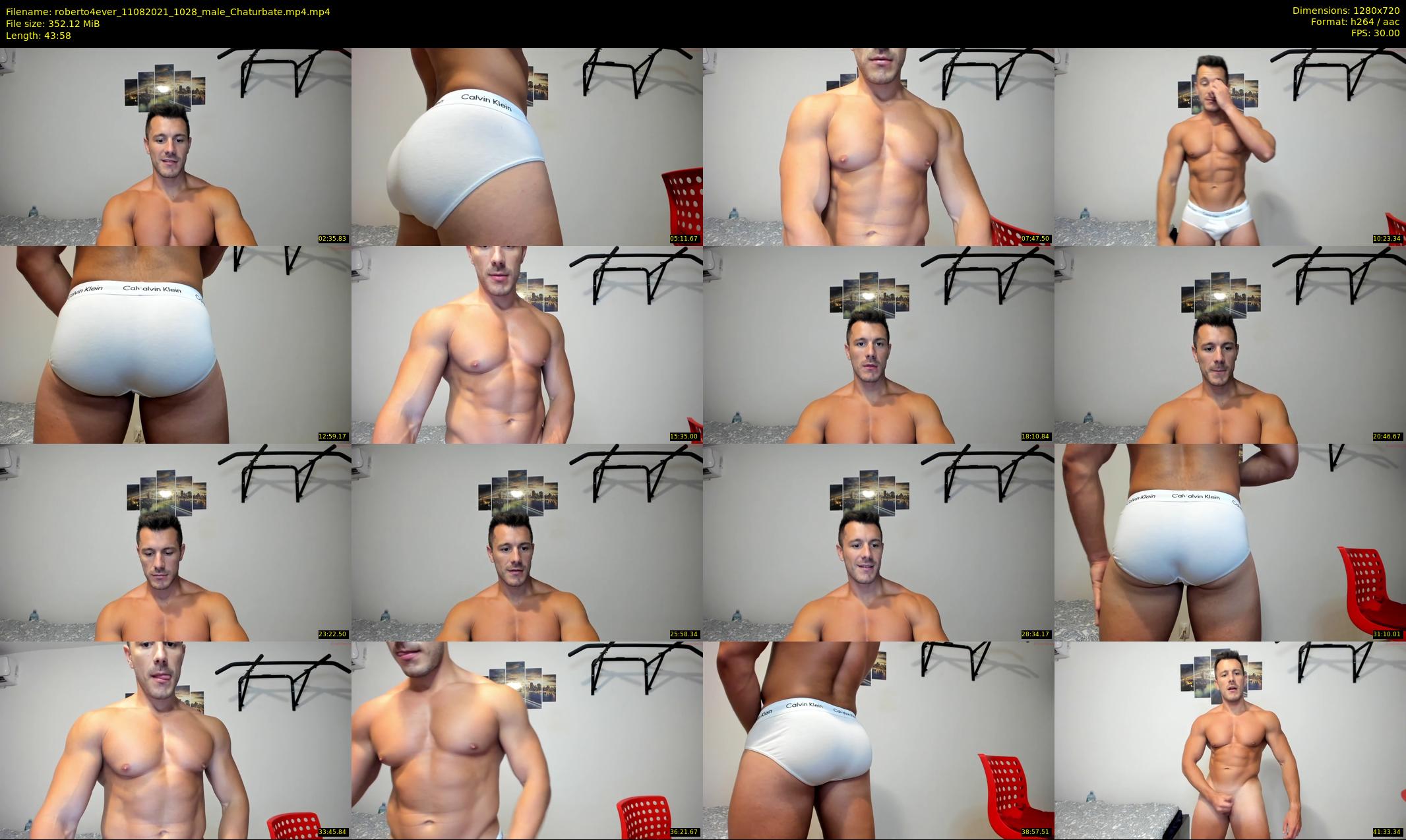 roberto4ever — 44 minute Chaturbate male cam show recording, 720p, Aug 11, 2021