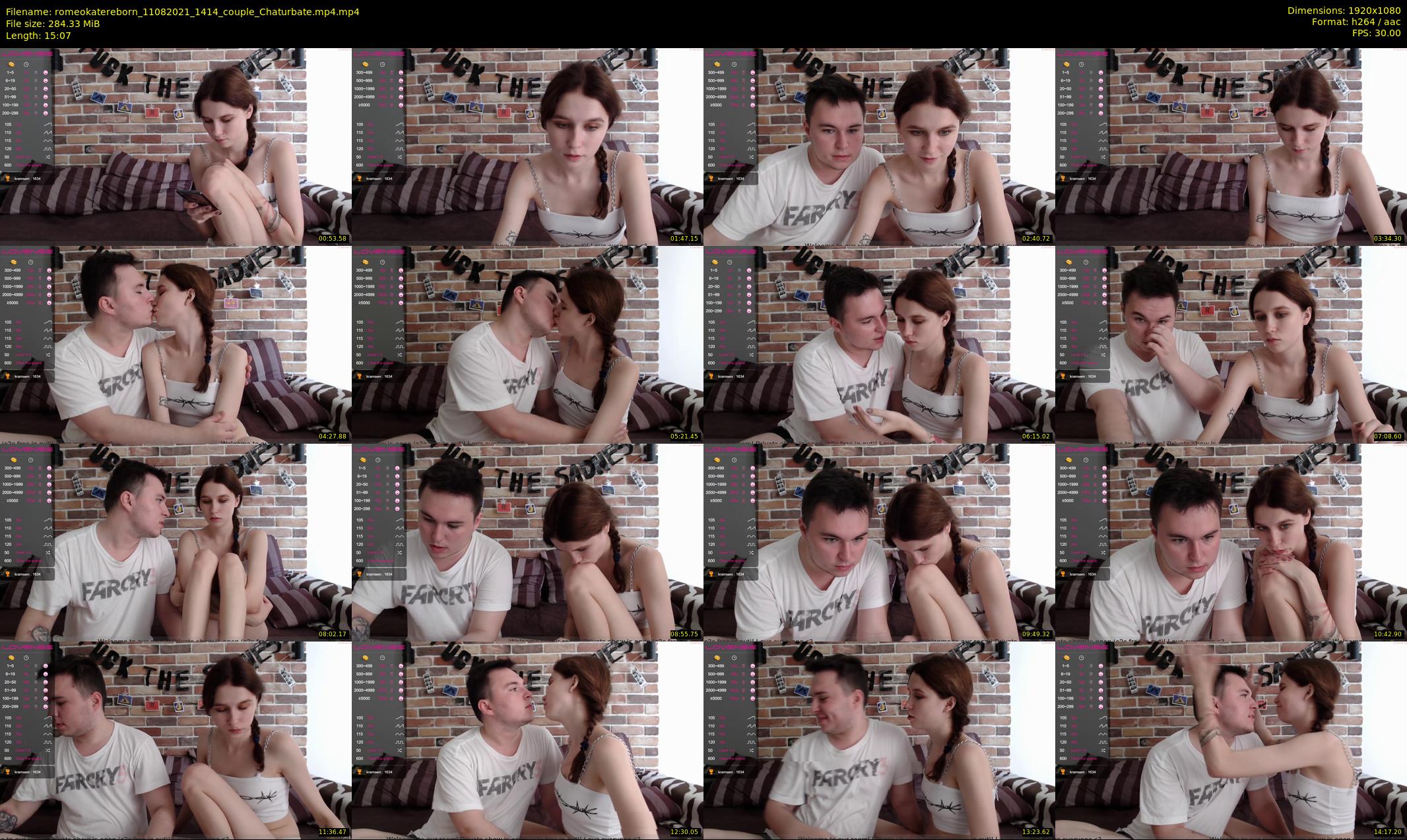 romeokatereborn — 16 minute Chaturbate couple cam show recording, 1080p, Aug 11, 2021