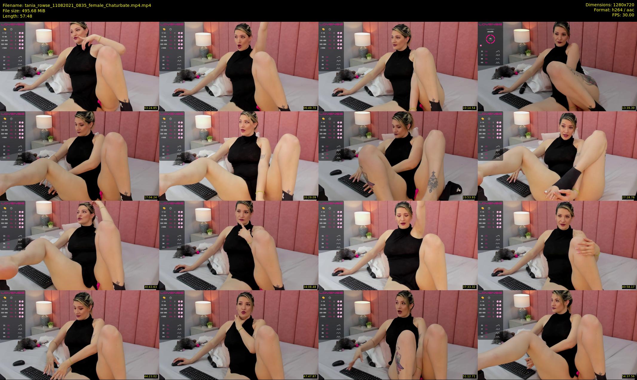tania_rowse — 58 minute Chaturbate female cam show recording, 720p, Aug 11, 2021