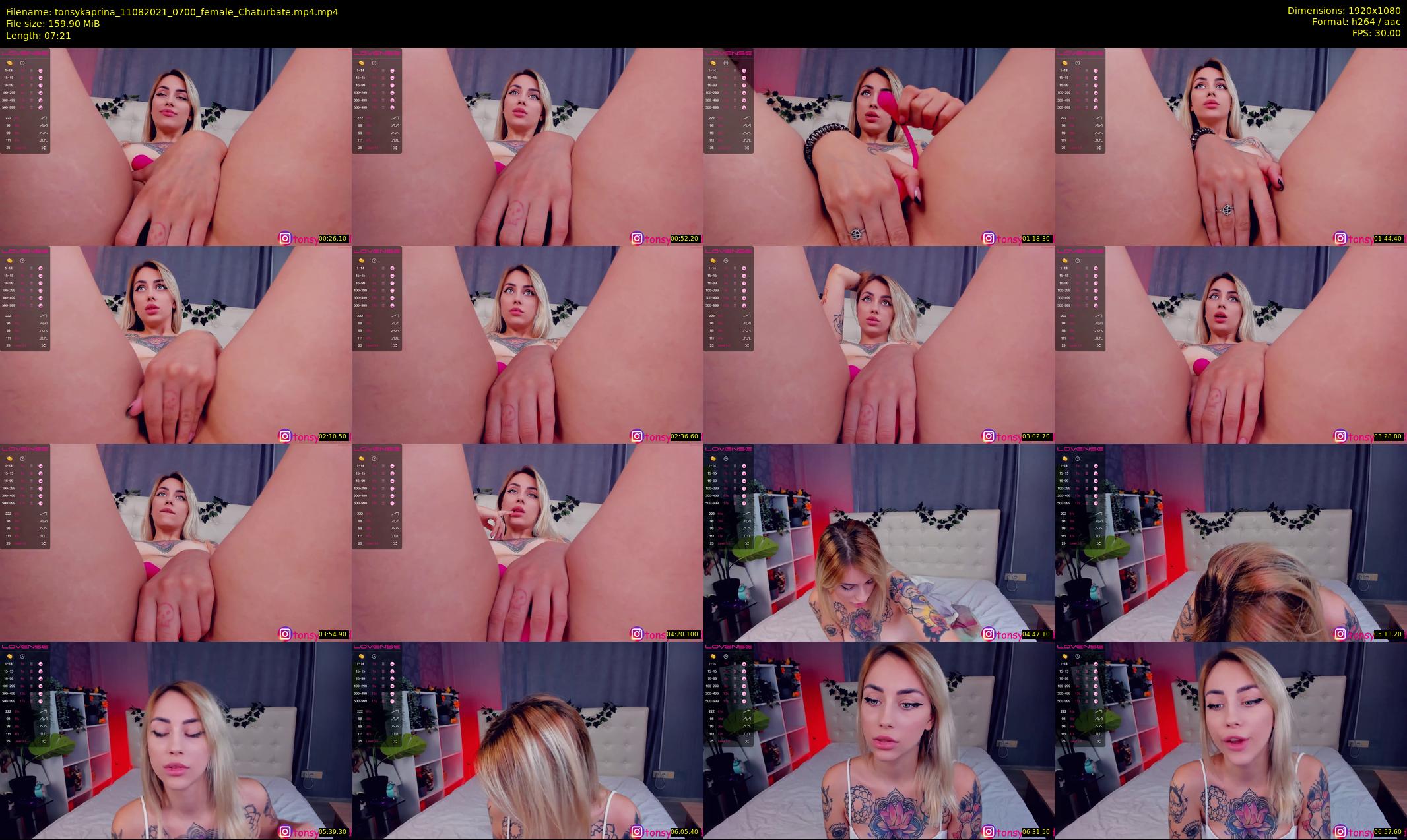 tonsykaprina — 8 minute Chaturbate couple cam show recording, 1080p, Aug 11, 2021