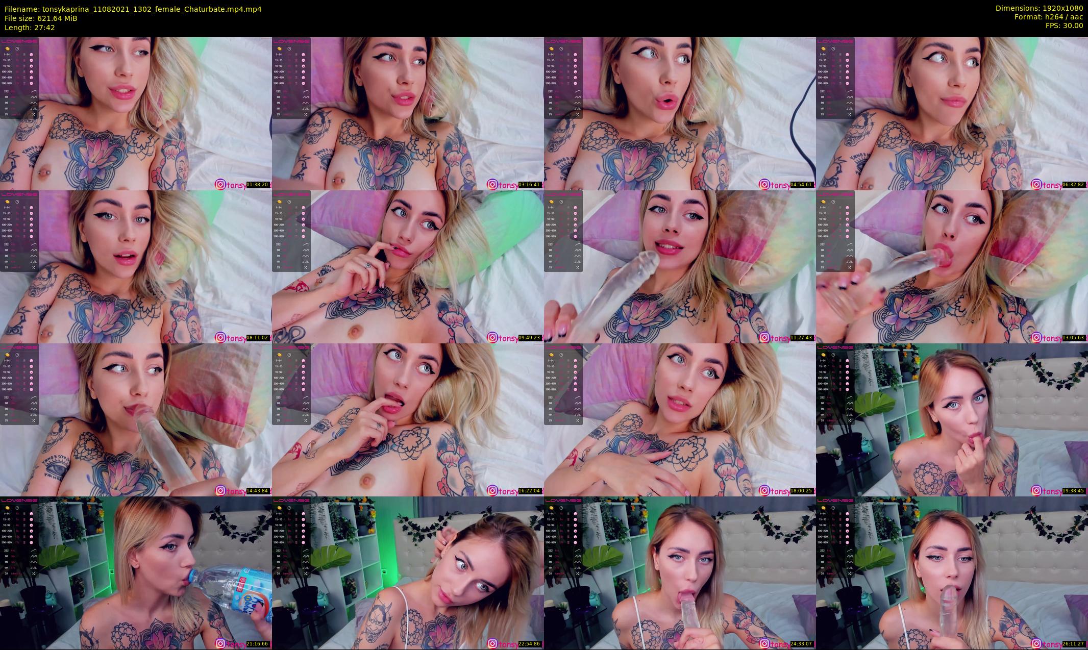 tonsykaprina — 28 minute Chaturbate couple cam show recording, 1080p, Aug 11, 2021