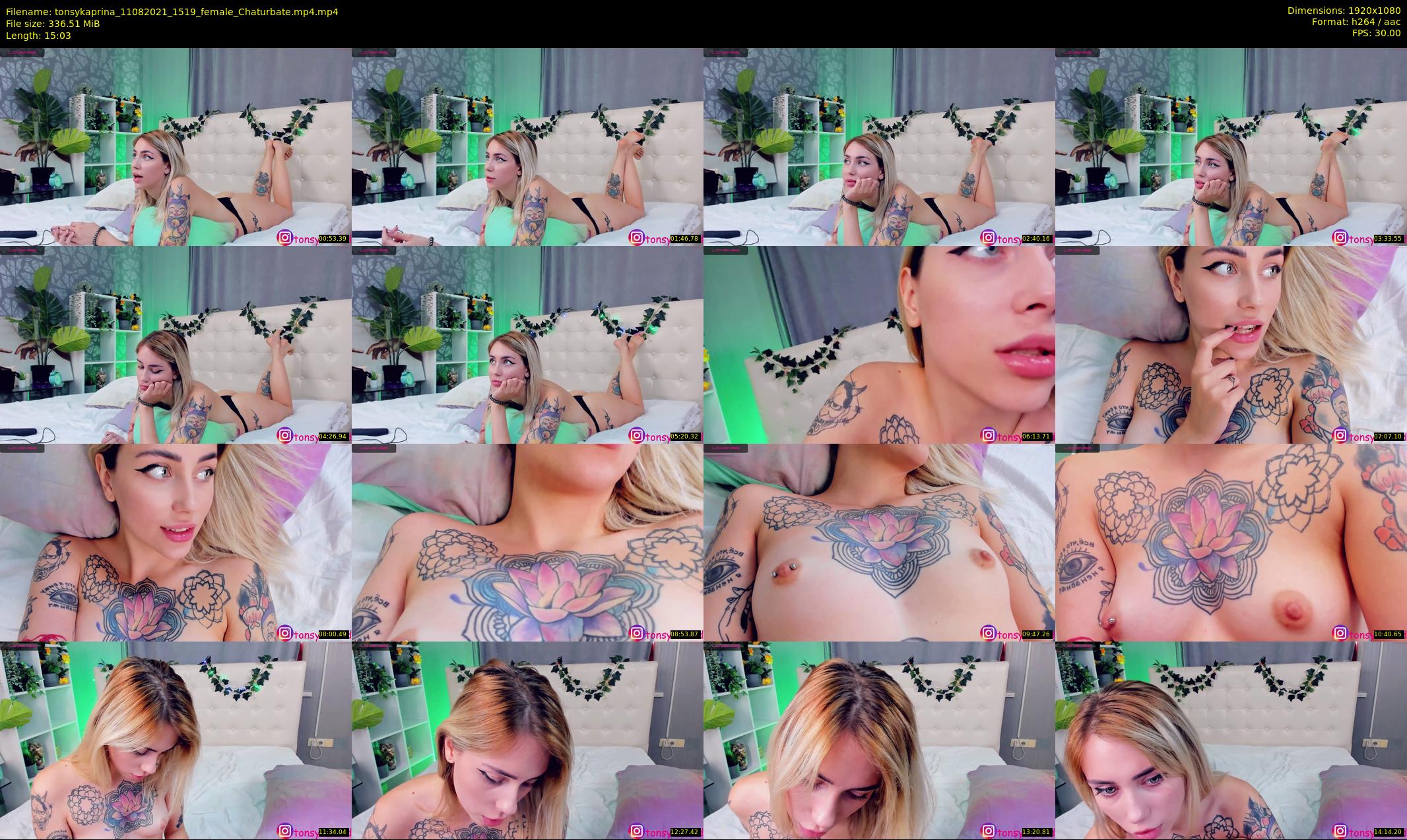 tonsykaprina — 16 minute Chaturbate couple cam show recording, 1080p, Aug 11, 2021