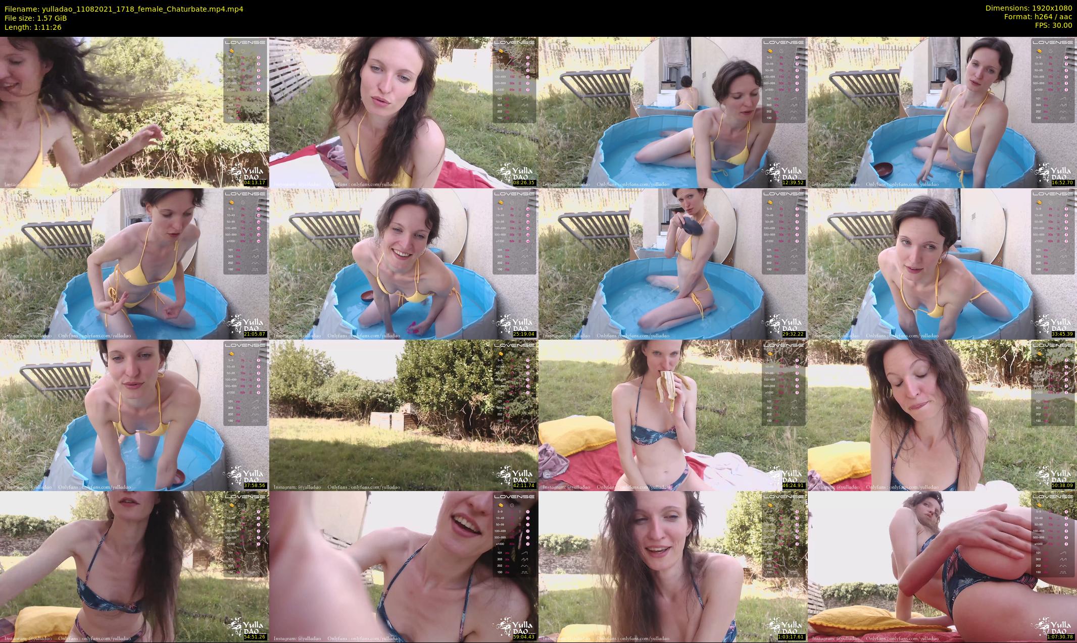 yulladao — 72 minute Chaturbate female cam show recording, 1080p, Aug 11, 2021