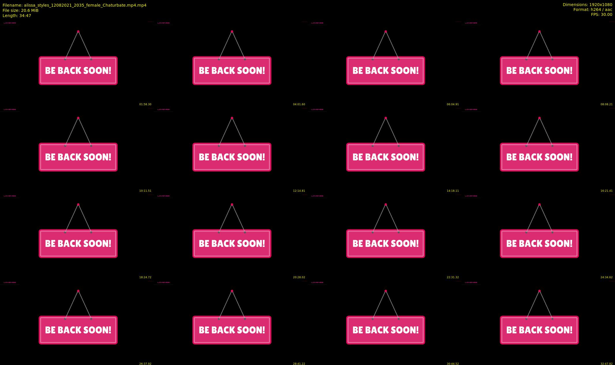 alissa_styles — 35 minute Chaturbate female cam show recording, 1080p, Aug 12, 2021