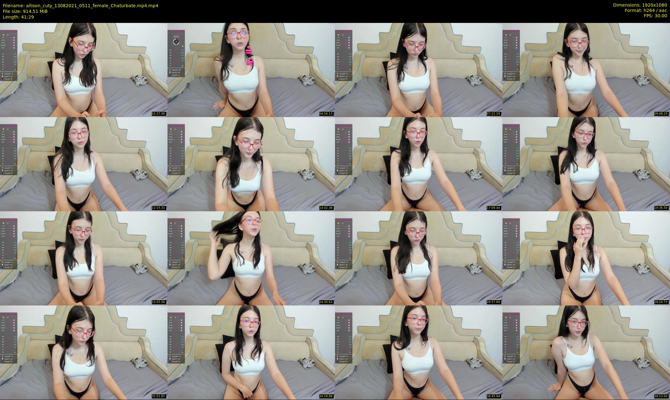 allison_cuty — 42 minute Chaturbate female cam show recording, 1080p, Aug 13, 2021