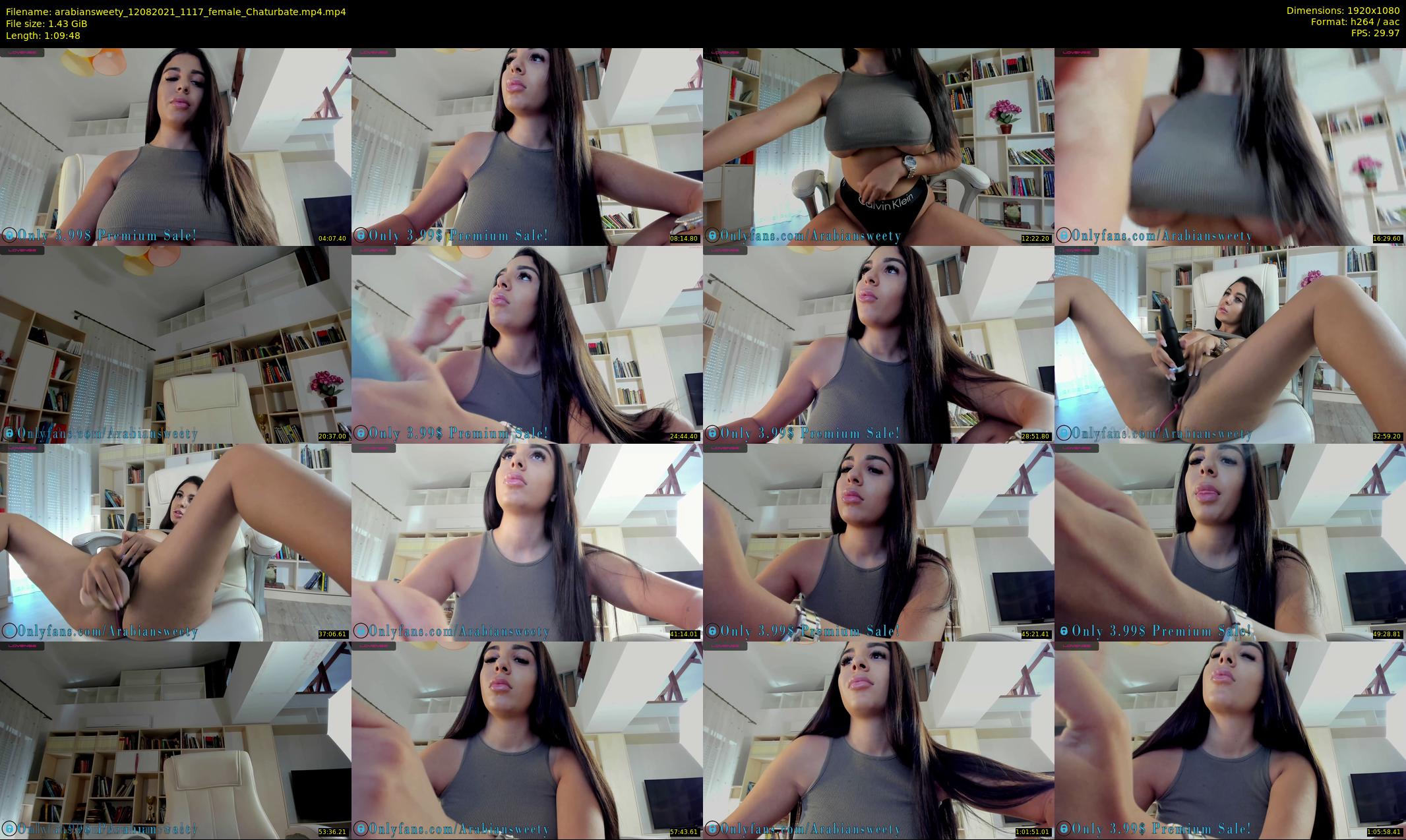 arabiansweety — 70 minute Chaturbate female cam show recording, 1080p, Aug 12, 2021