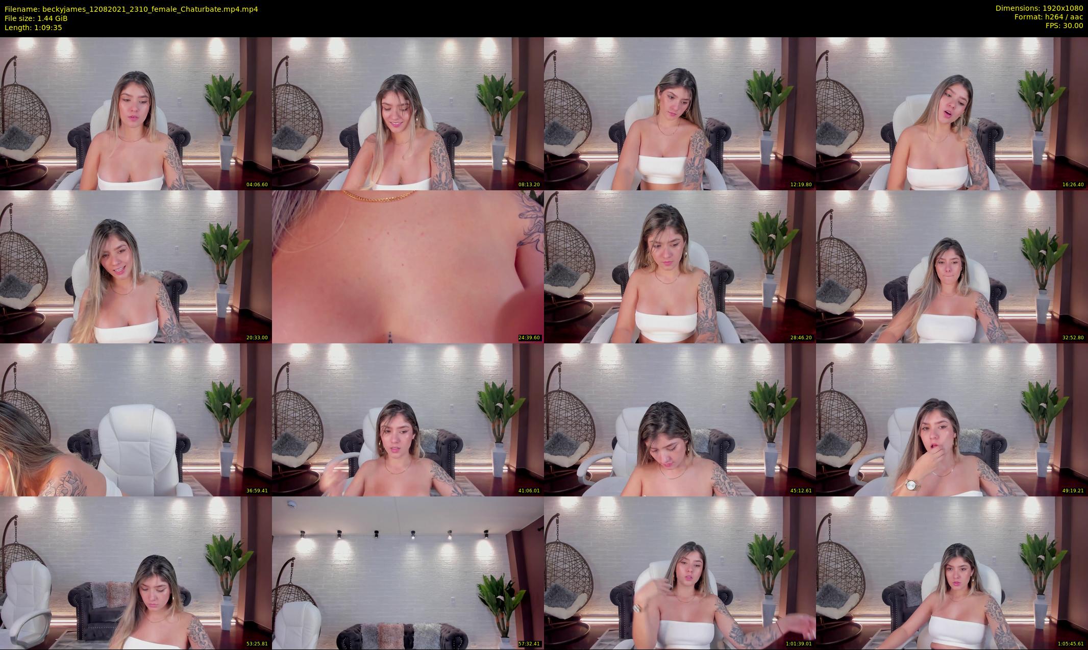 beckyjames — 70 minute Chaturbate female cam show recording, 1080p, Aug 12, 2021
