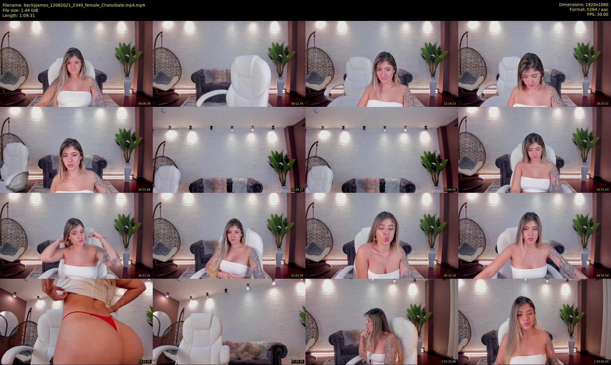 beckyjames — 70 minute Chaturbate female cam show recording, 1080p, Aug 12, 2021