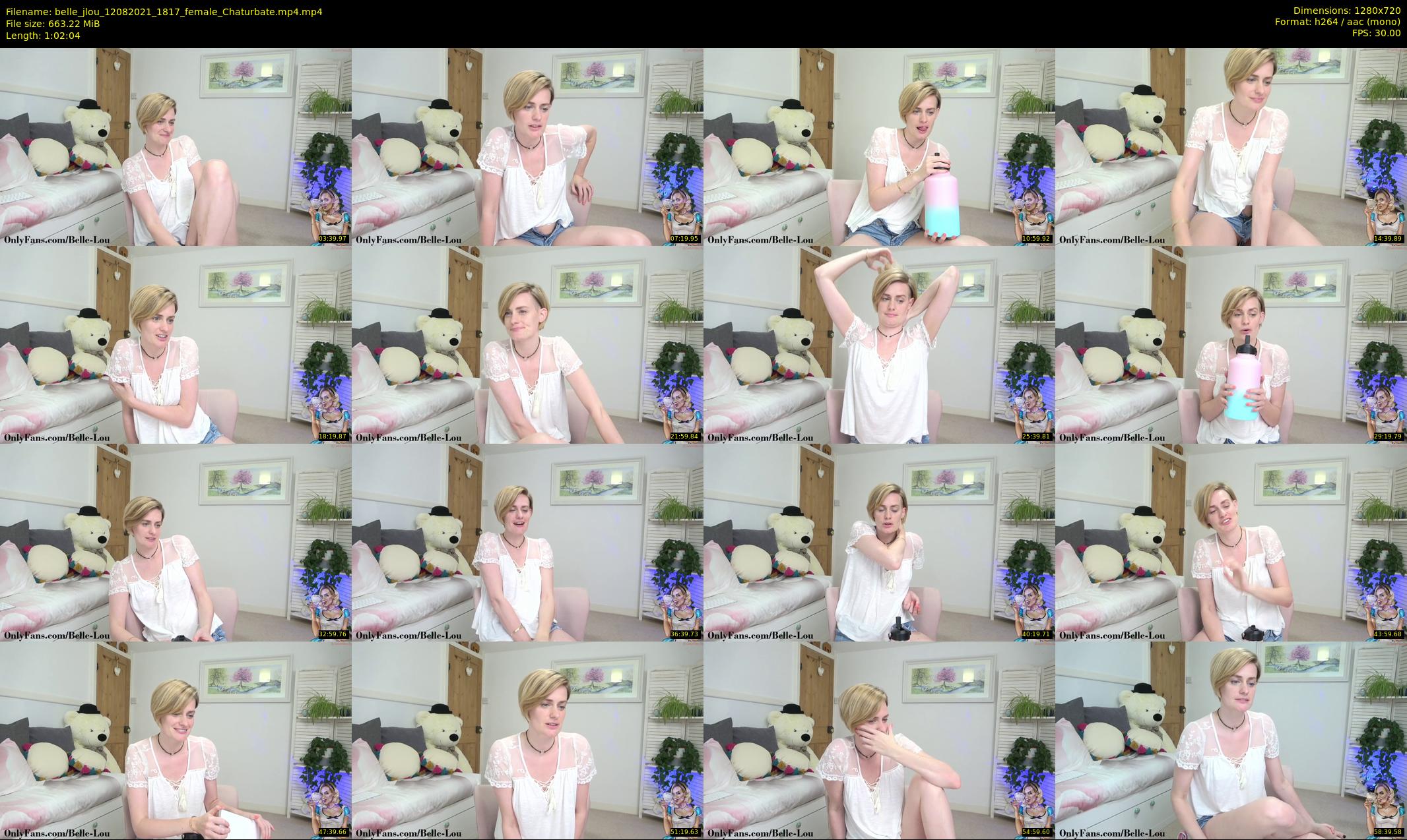 belle_jlou — 63 minute Chaturbate female cam show recording, 720p, Aug 12, 2021