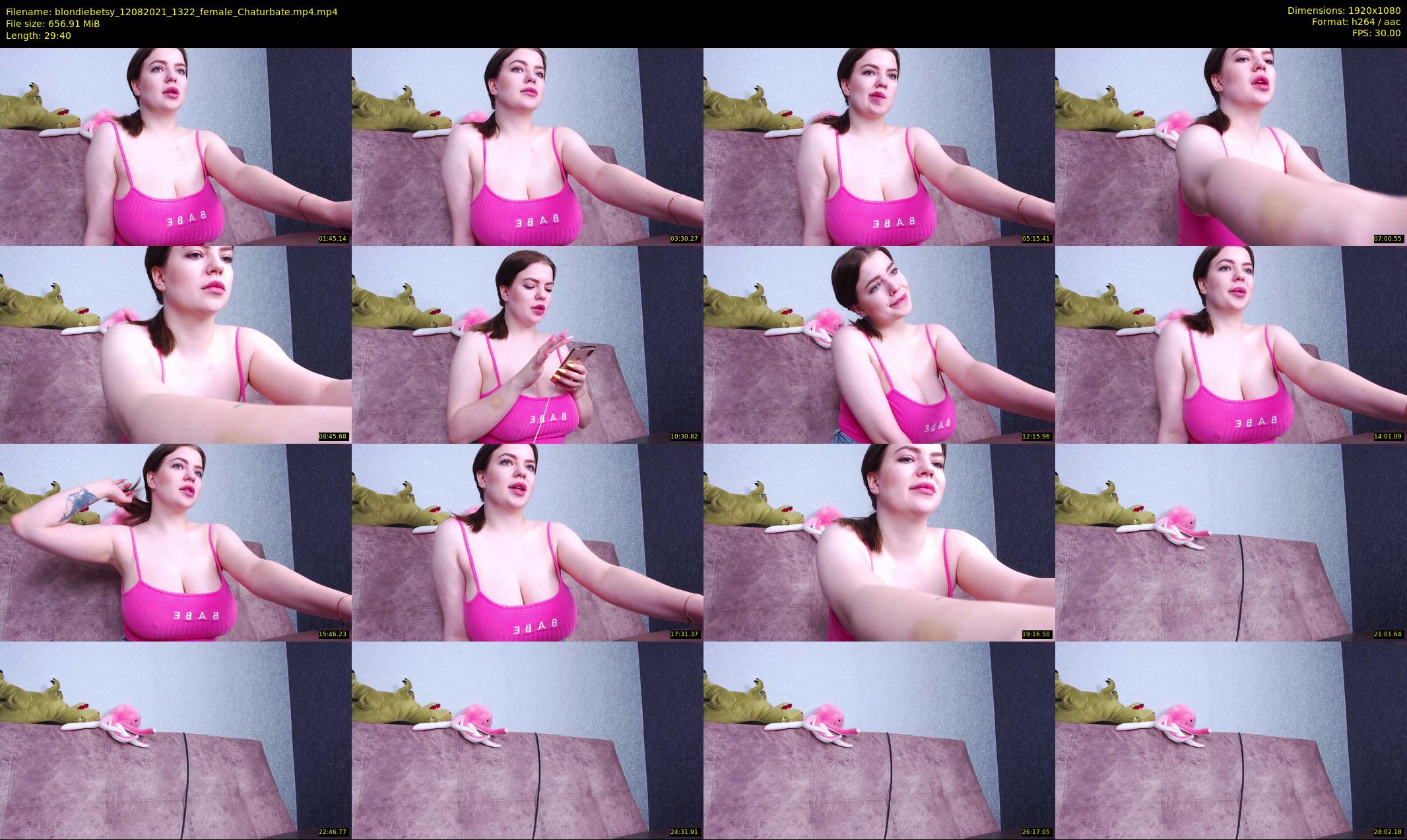 blondiebetsy — 30 minute Chaturbate female cam show recording, 1080p, Aug 12, 2021