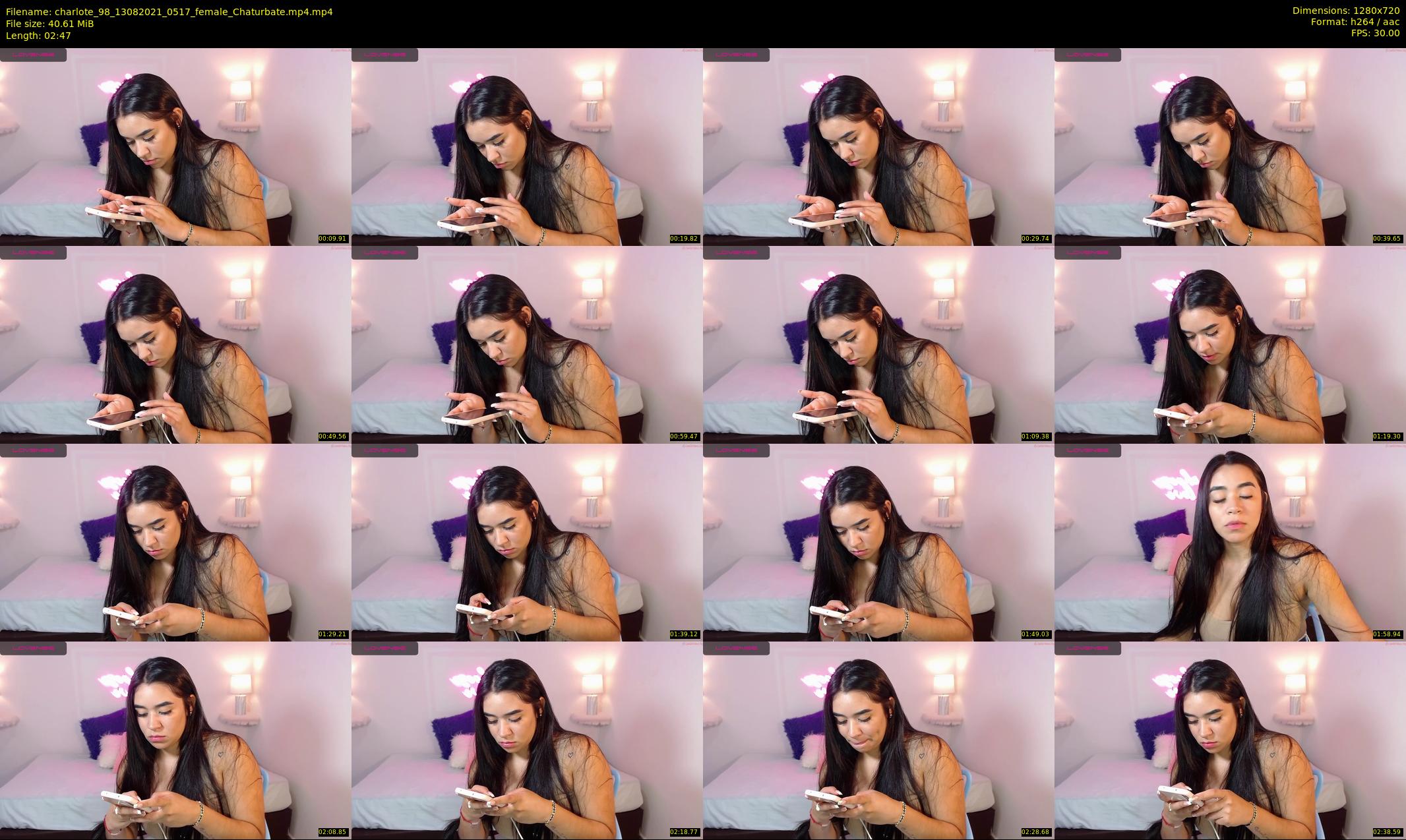 charlote_98 — 3 minute Chaturbate female cam show recording, 720p, Aug 13, 2021