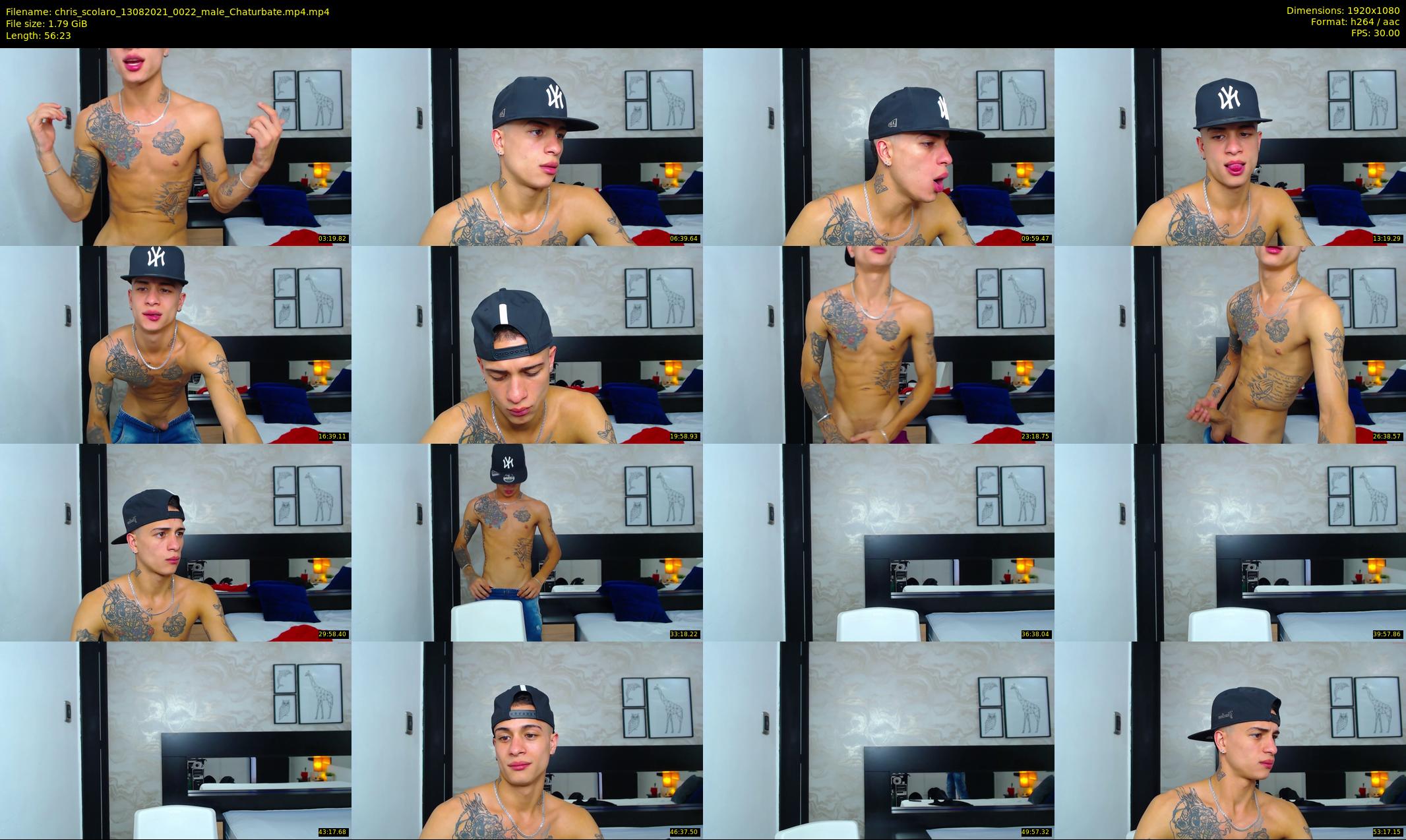 chris_scolaro — 57 minute Chaturbate male cam show recording, 1080p, Aug 13, 2021