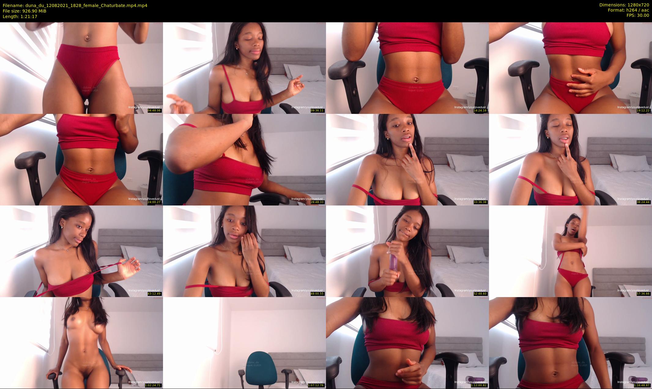duna_du — 82 minute Chaturbate female cam show recording, 720p, Aug 12, 2021
