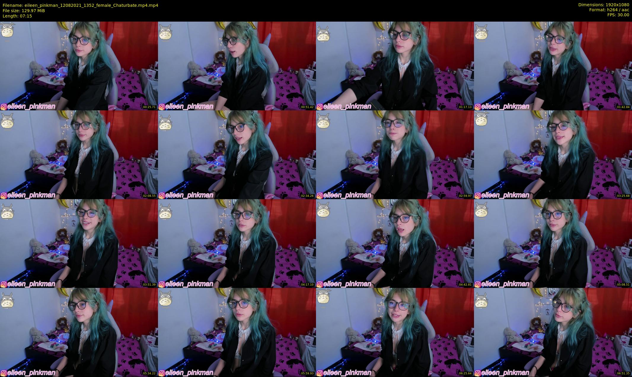 eileen_pinkman — 8 minute Chaturbate female cam show recording, 1080p, Aug 12, 2021