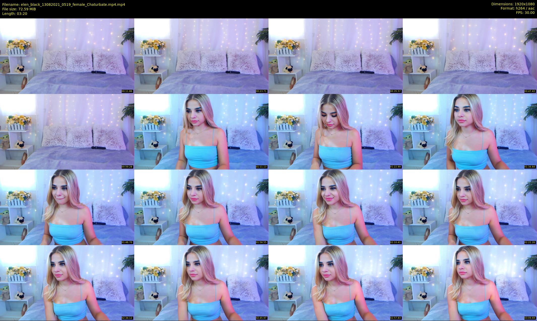 elen_black — 4 minute Chaturbate female cam show recording, 1080p, Aug 13, 2021