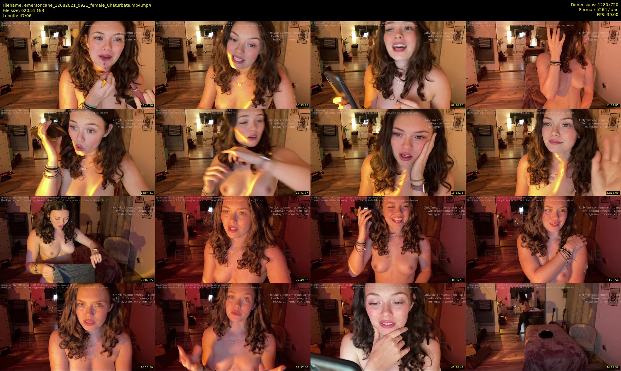 emersoncane — 48 minute Chaturbate female cam show recording, 720p, Aug 12, 2021