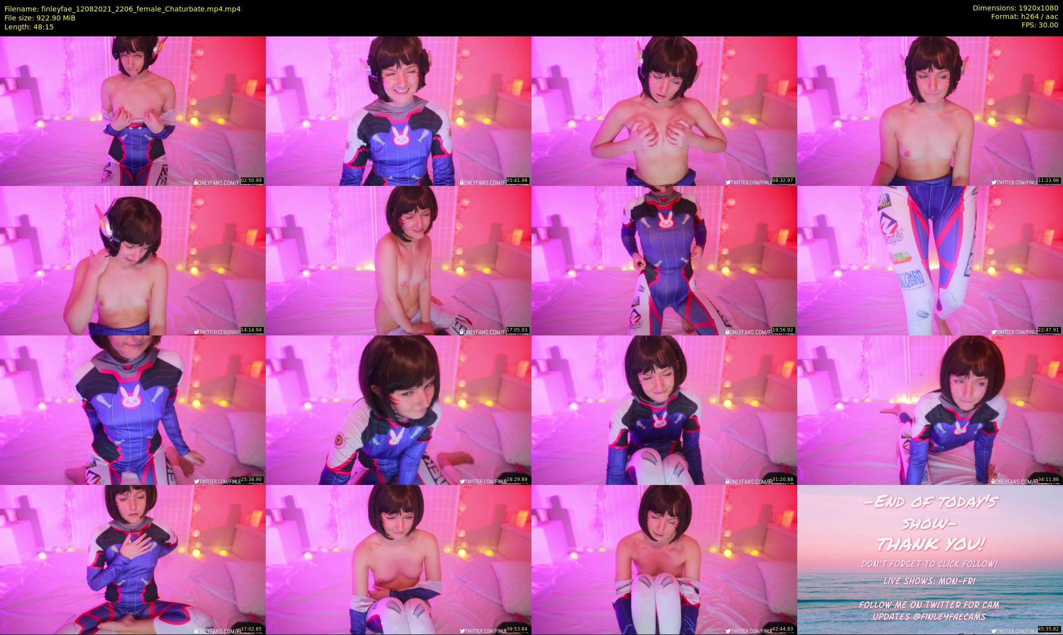 finleyfae — 49 minute Chaturbate female cam show recording, 1080p, Aug 12, 2021