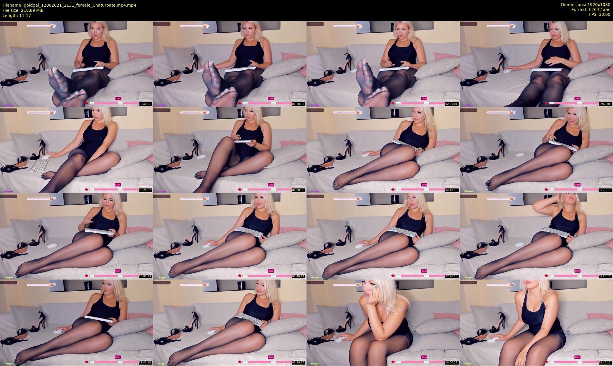 goldgal — 12 minute Chaturbate female cam show recording, 1080p, Aug 12, 2021