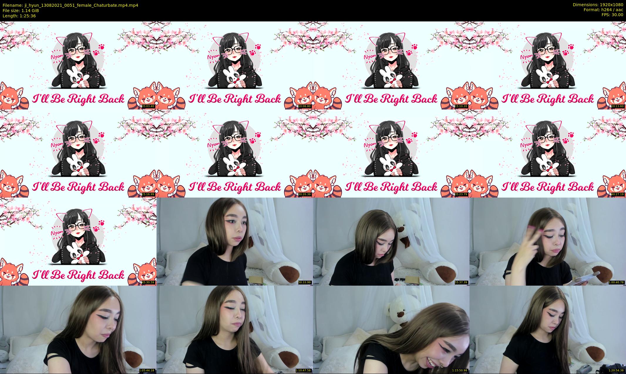 ji_hyun — 86 minute Chaturbate female cam show recording, 1080p, Aug 13, 2021