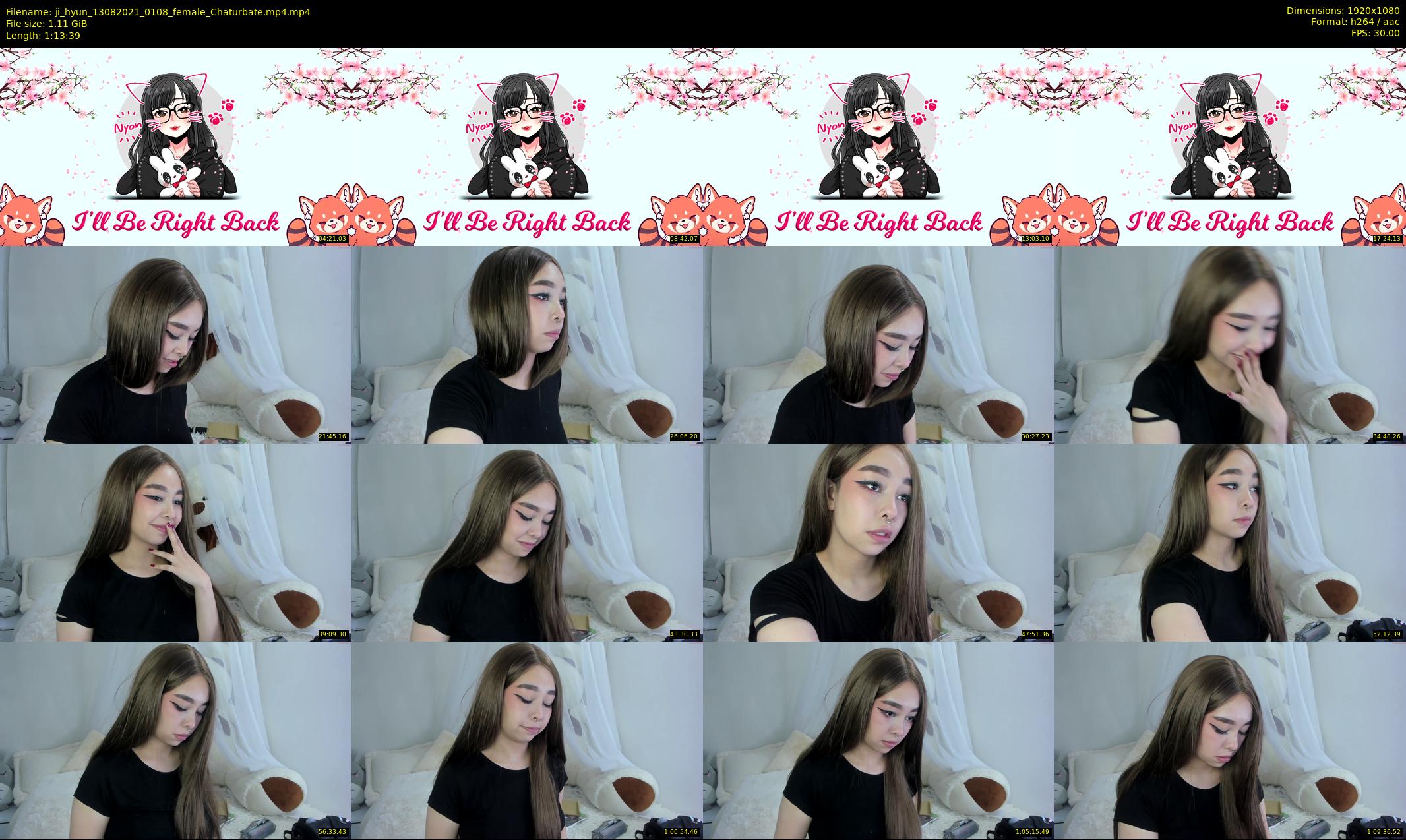 ji_hyun — 74 minute Chaturbate female cam show recording, 1080p, Aug 13, 2021
