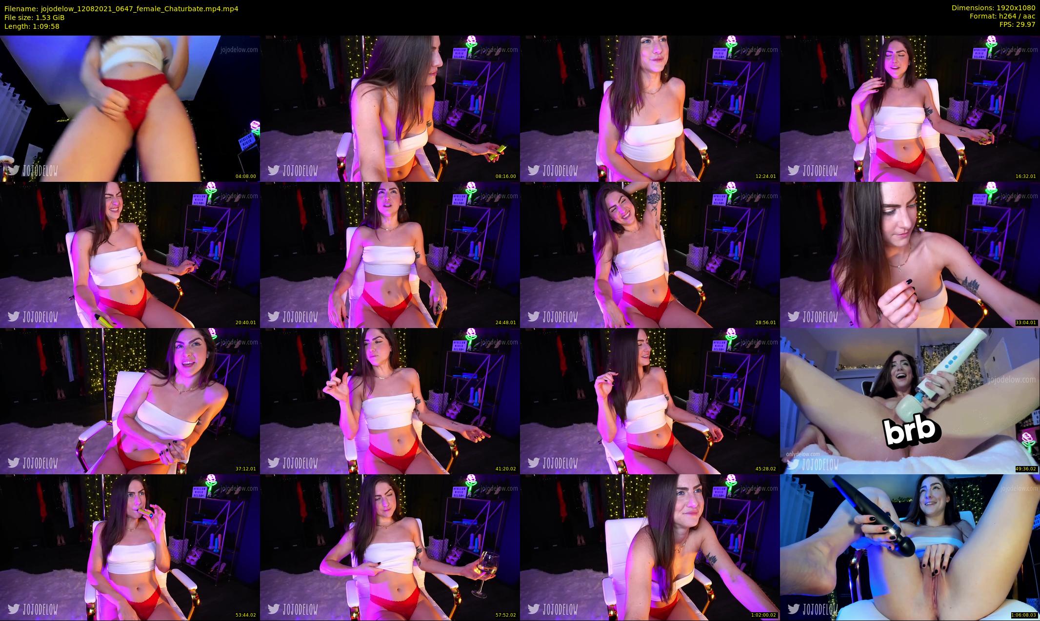 jojodelow — 70 minute Chaturbate female cam show recording, 1080p, Aug 12, 2021