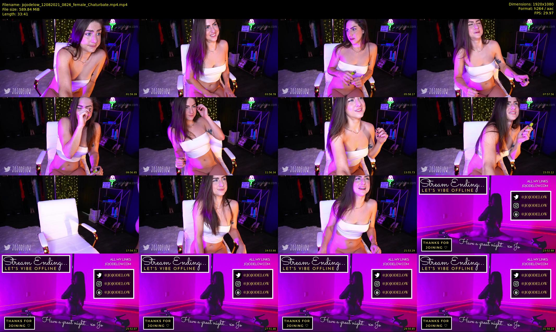 jojodelow — 34 minute Chaturbate female cam show recording, 1080p, Aug 12, 2021
