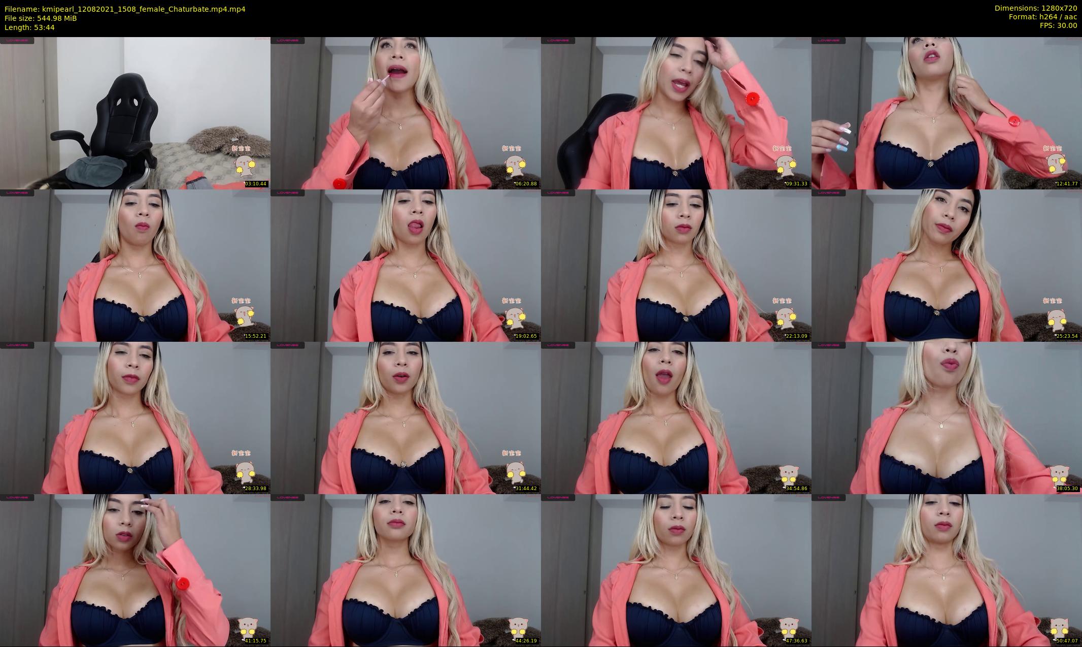 kmipearl — 54 minute Chaturbate female cam show recording, 720p, Aug 12, 2021