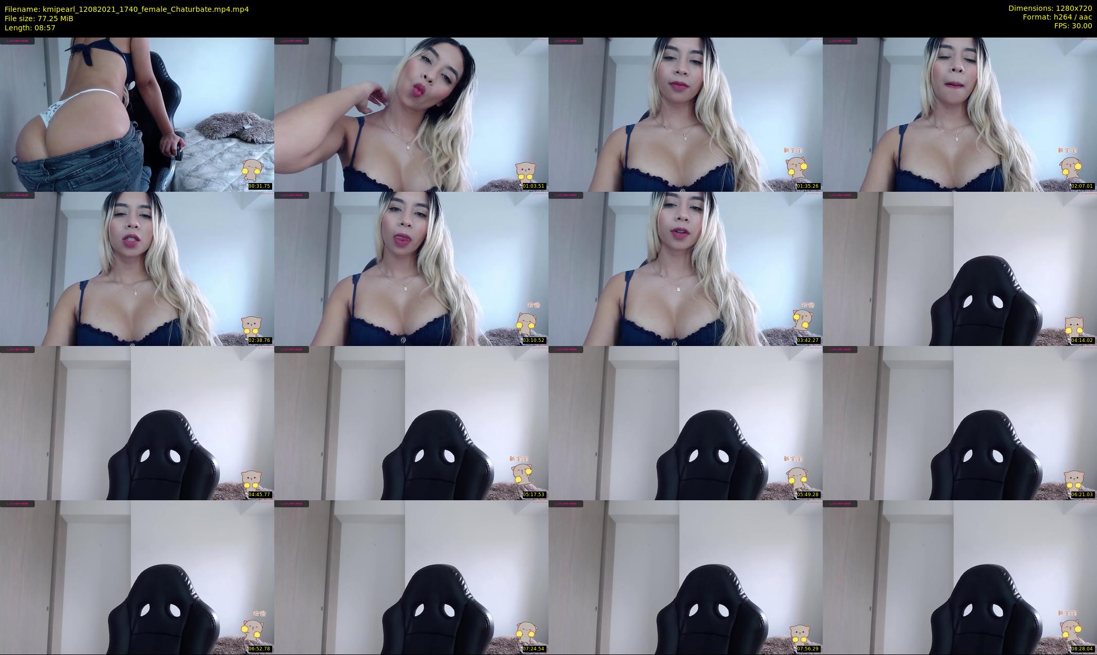 kmipearl — 9 minute Chaturbate female cam show recording, 720p, Aug 12, 2021
