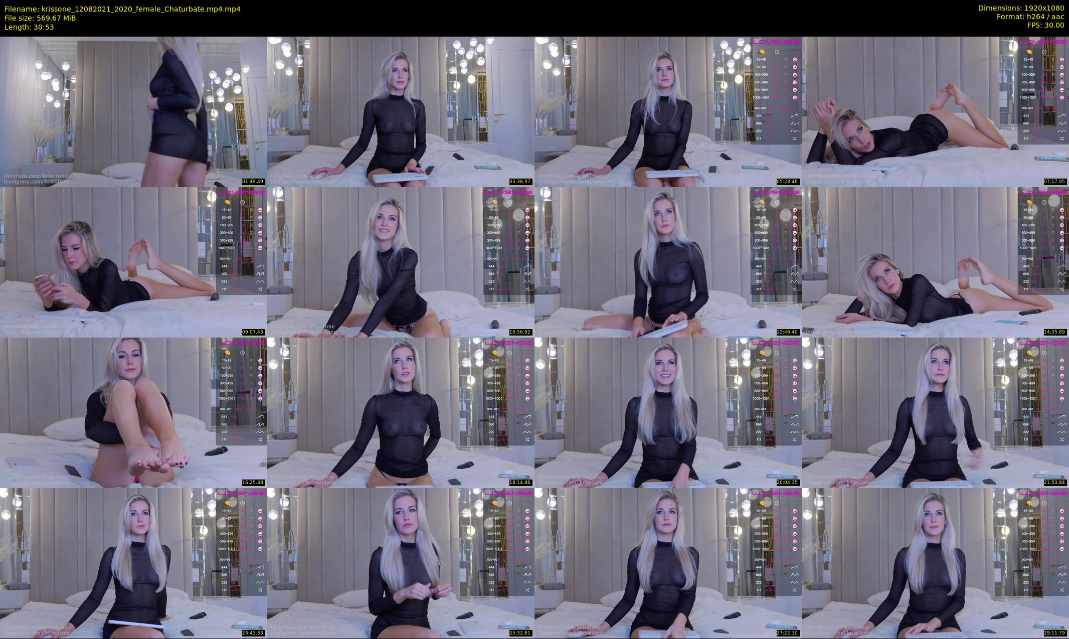 krissone — 31 minute Chaturbate female cam show recording, 1080p, Aug 12, 2021