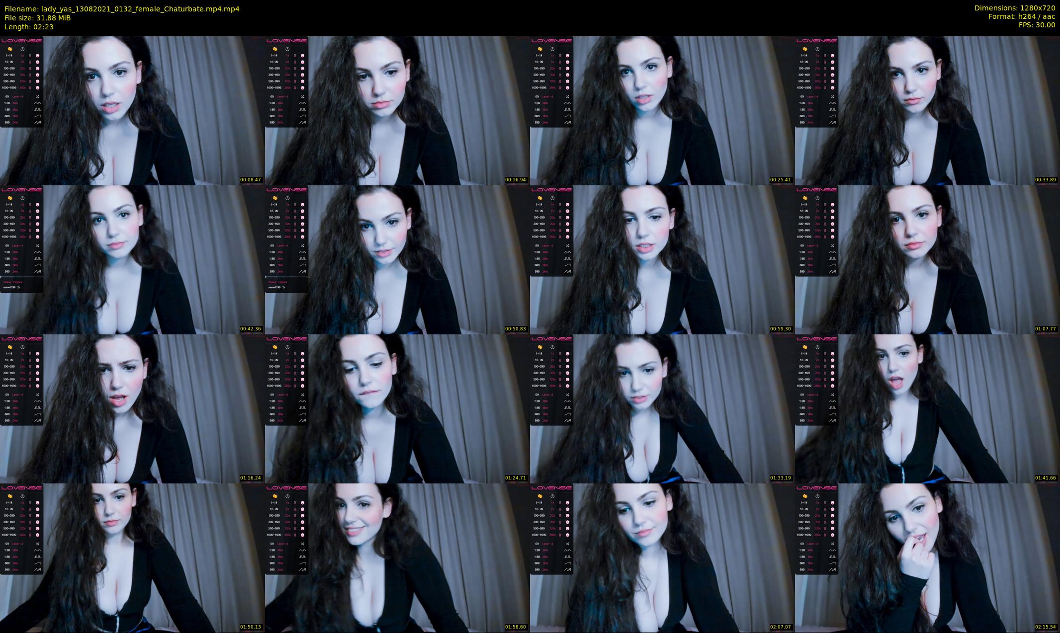 lady_yas — 3 minute Chaturbate female cam show recording, 720p, Aug 13, 2021