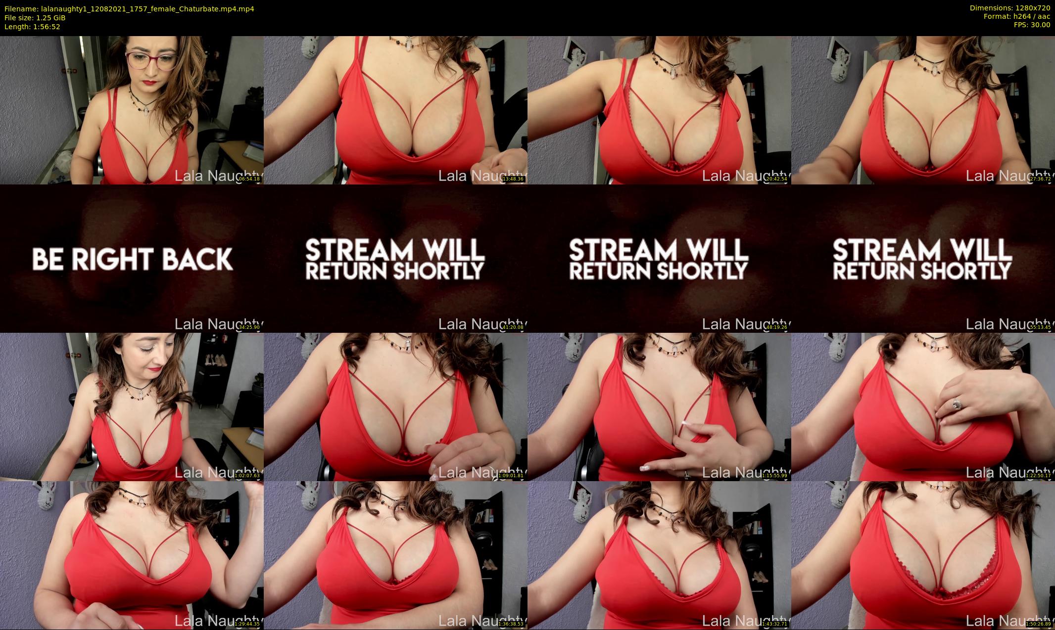 lalanaughty1 — 117 minute Chaturbate female cam show recording, 720p, Aug 12, 2021