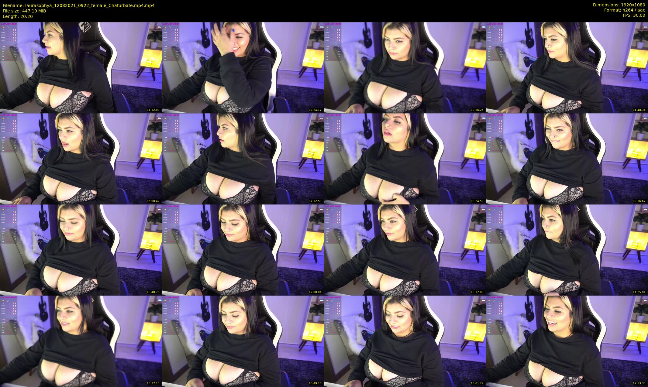 laurasophya — 21 minute Chaturbate female cam show recording, 1080p, Aug 12, 2021