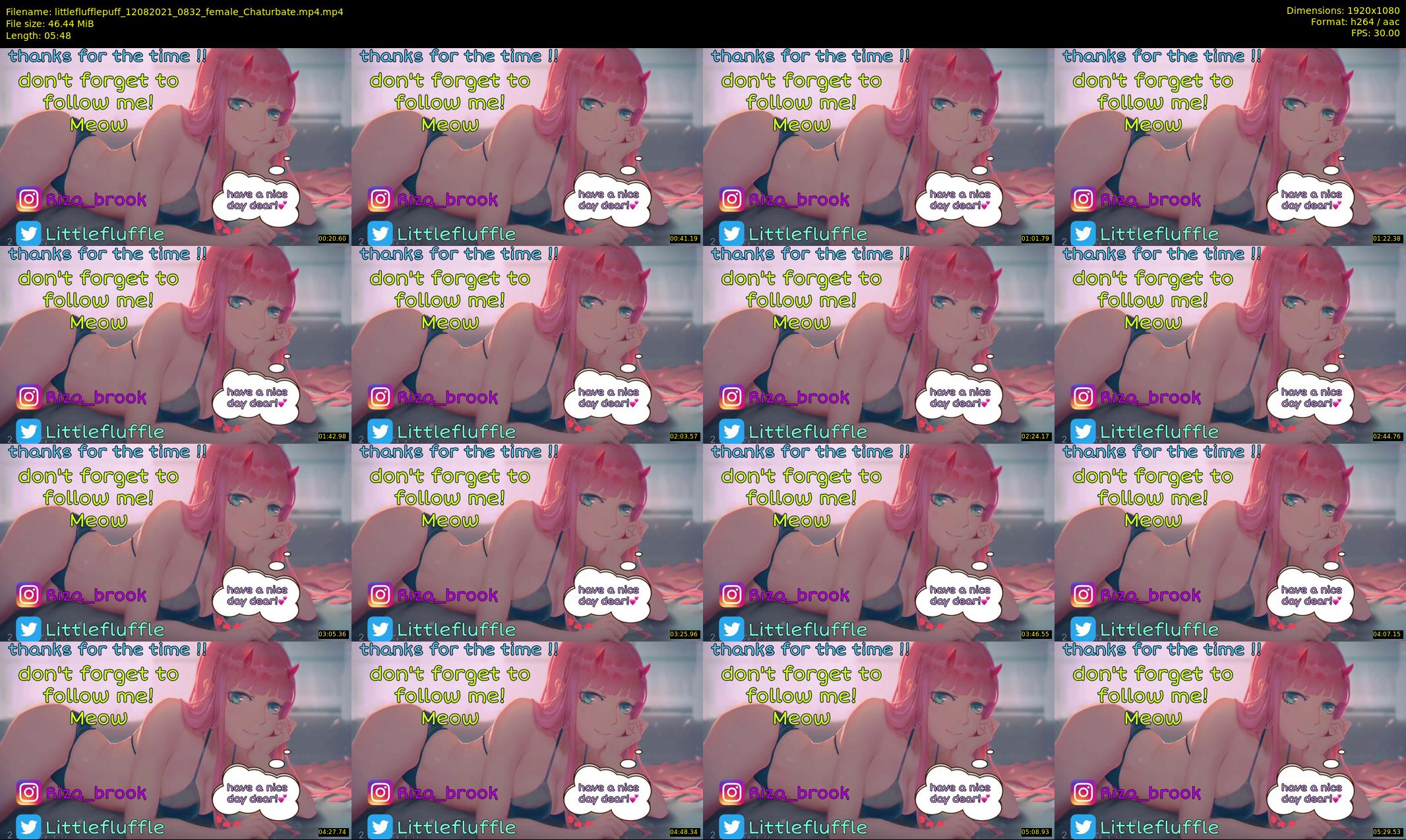 littleflufflepuff — 6 minute Chaturbate female cam show recording, 1080p, Aug 12, 2021