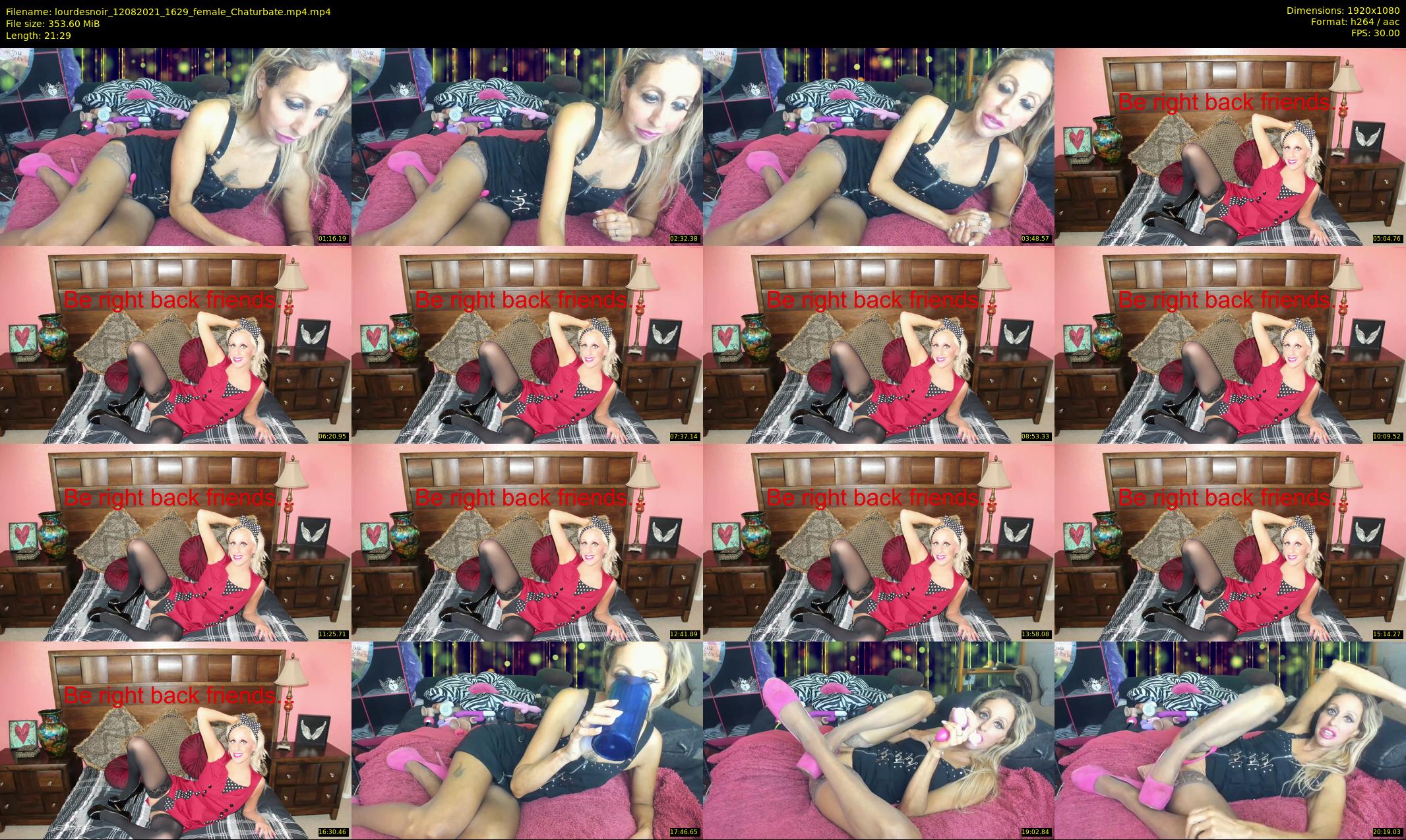 lourdesnoir — 22 minute Chaturbate female cam show recording, 1080p, Aug 12, 2021