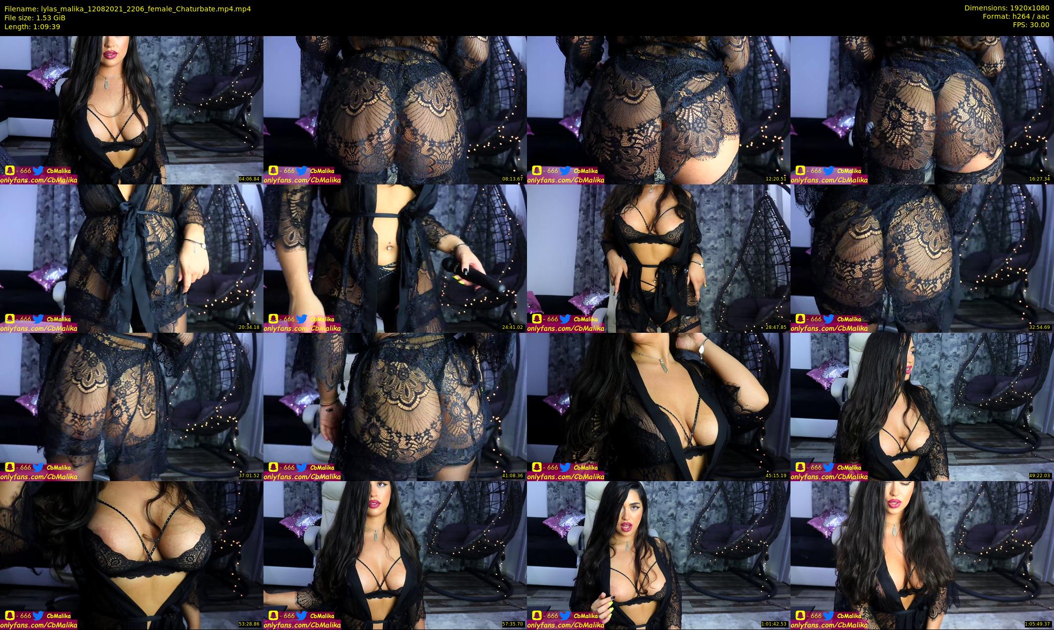 lylas_malika — 70 minute Chaturbate female cam show recording, 1080p, Aug 12, 2021
