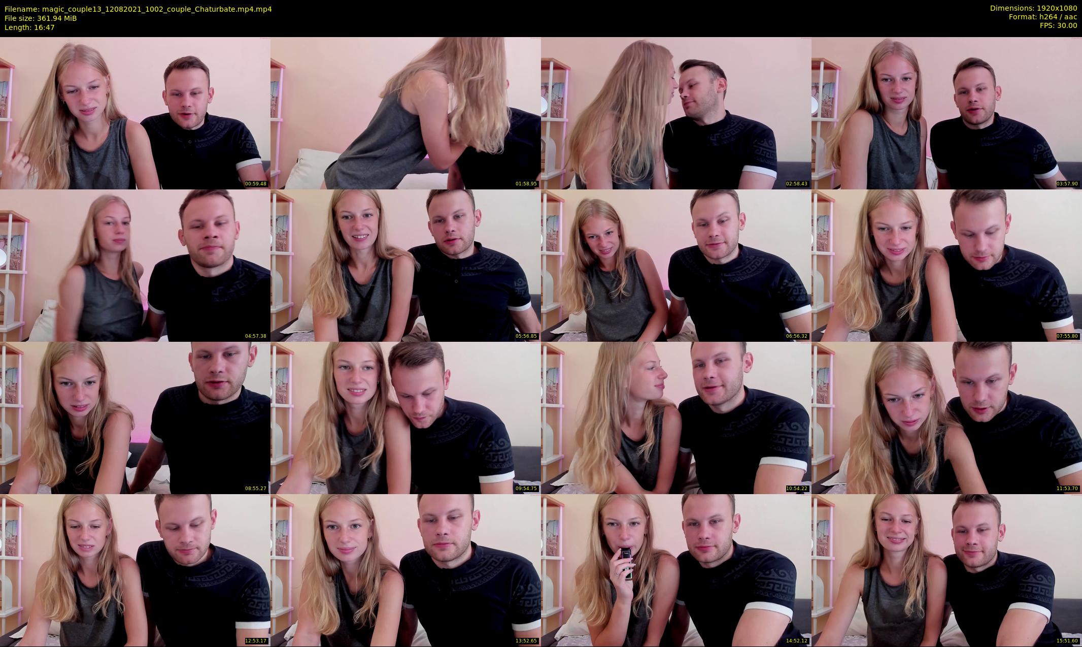 magic_couple13 — 17 minute Chaturbate couple cam show recording, 1080p, Aug 12, 2021