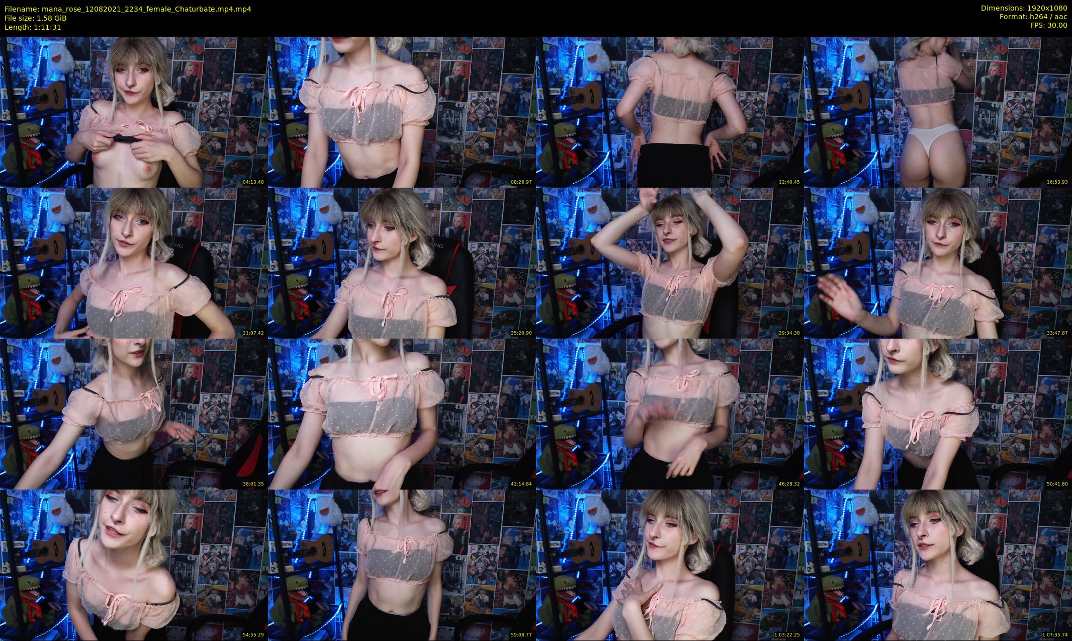 mana_rose — 72 minute Chaturbate female cam show recording, 1080p, Aug 12, 2021