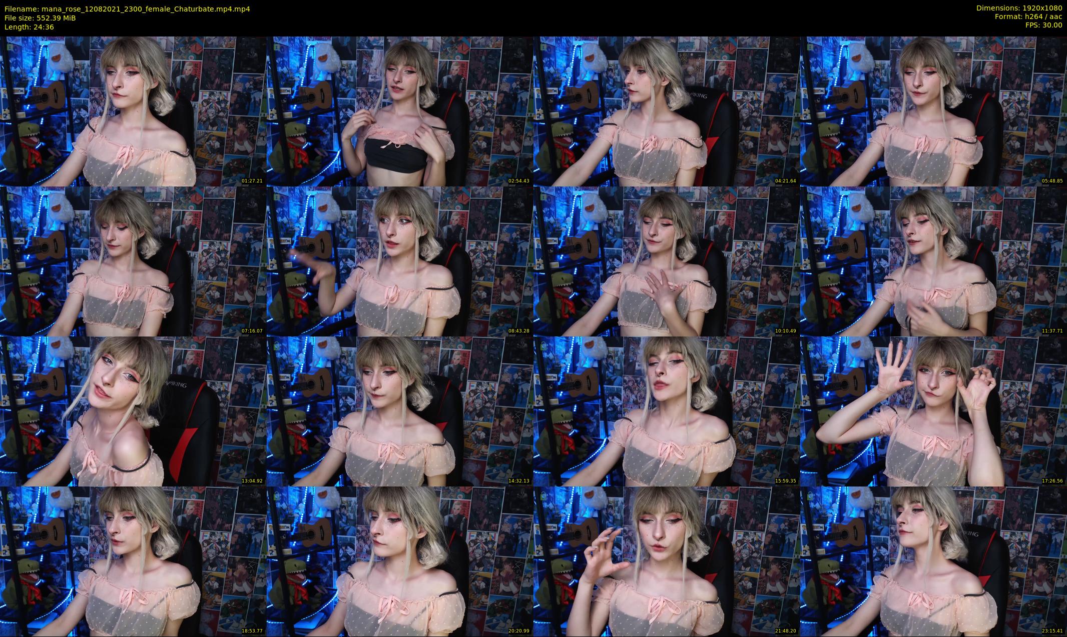 mana_rose — 25 minute Chaturbate female cam show recording, 1080p, Aug 12, 2021