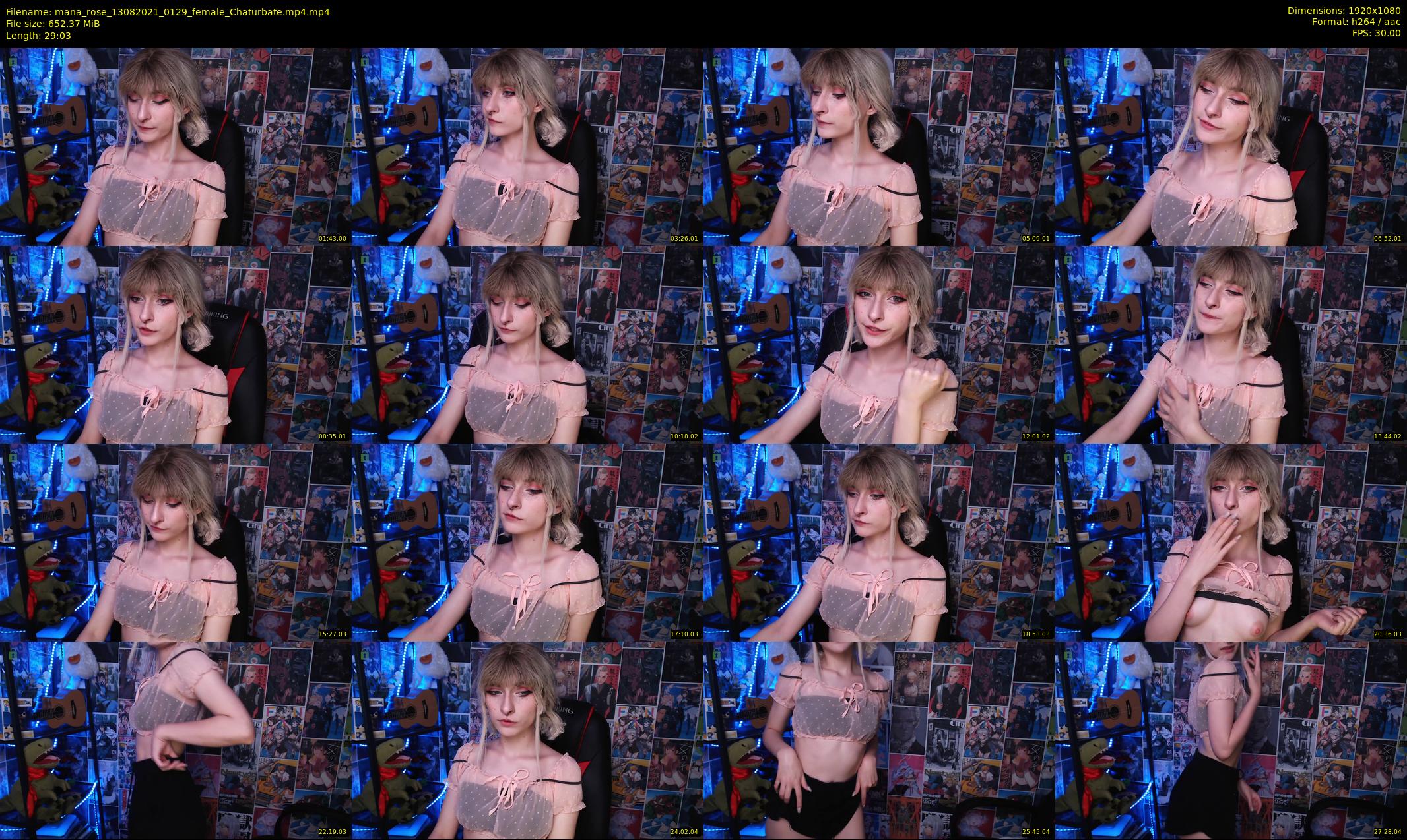 mana_rose — 30 minute Chaturbate female cam show recording, 1080p, Aug 13, 2021