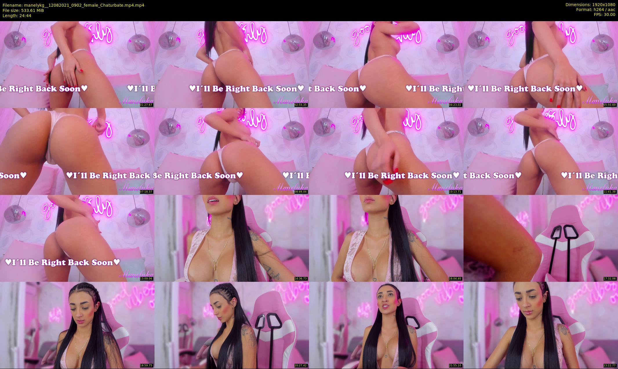 manelykg_ — 25 minute Chaturbate female cam show recording, 1080p, Aug 12, 2021