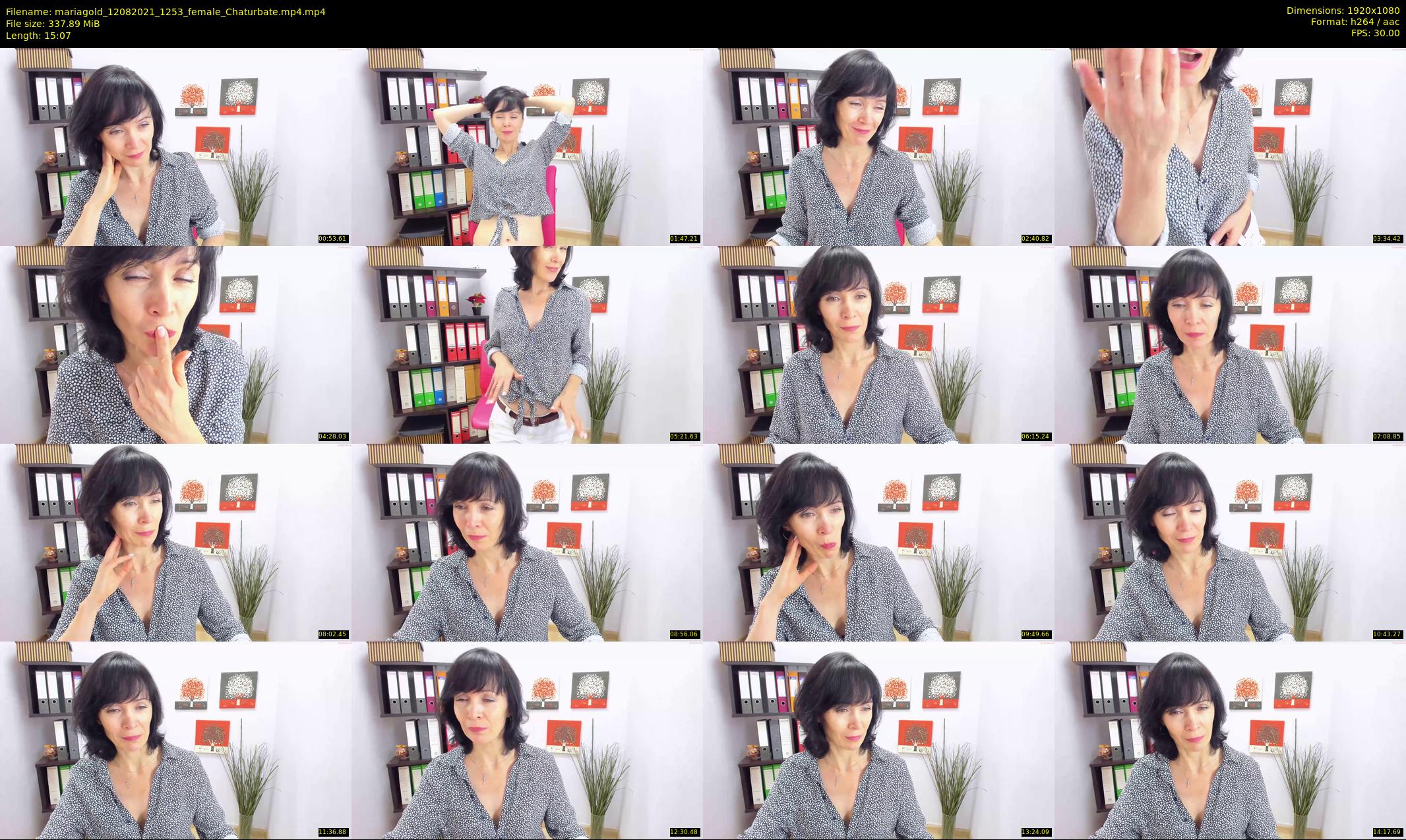 mariagold — 16 minute Chaturbate female cam show recording, 1080p, Aug 12, 2021