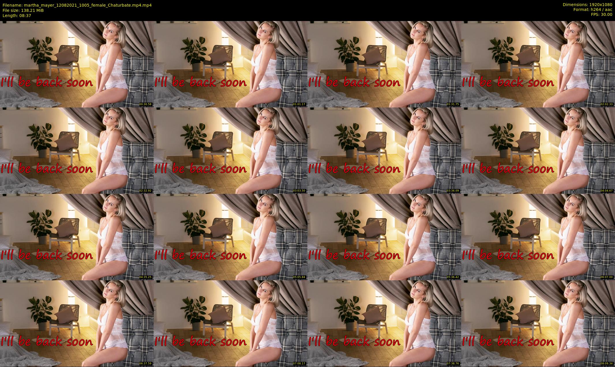 martha_mayer — 9 minute Chaturbate female cam show recording, 1080p, Aug 12, 2021